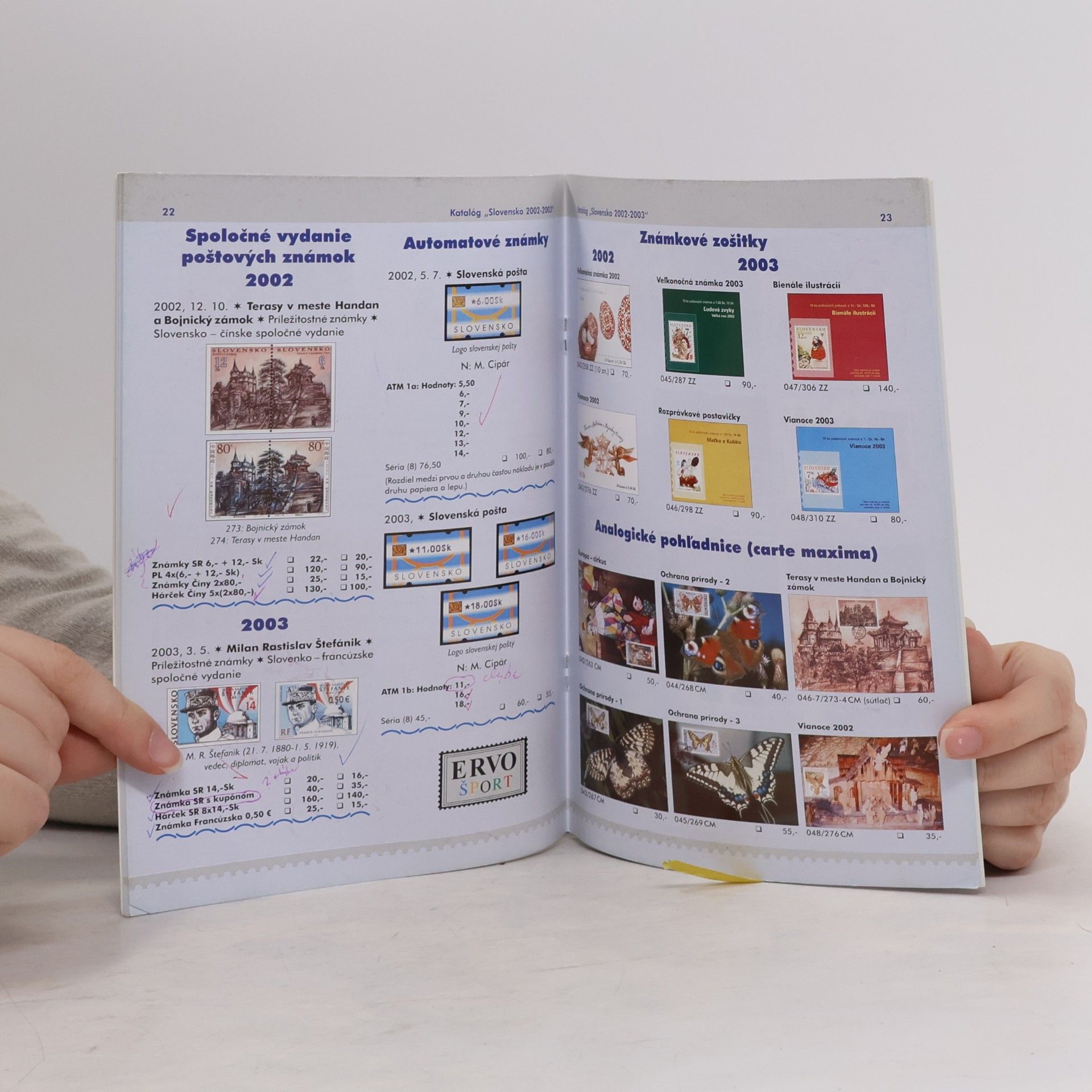 Ervín Smažák ERVO Katalóg Slovensko 1993-2002