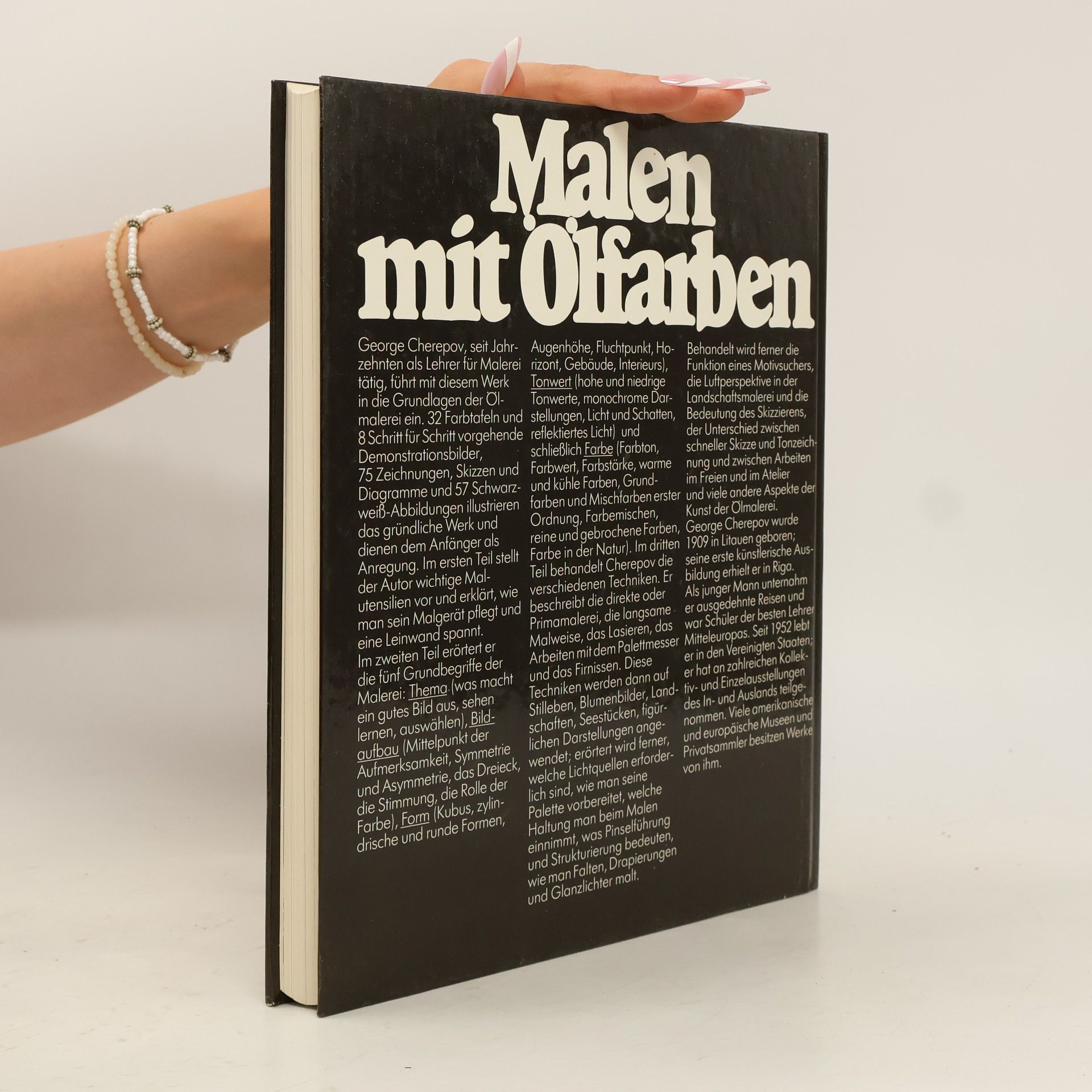 George Cherepov Malen mit Ölfarben