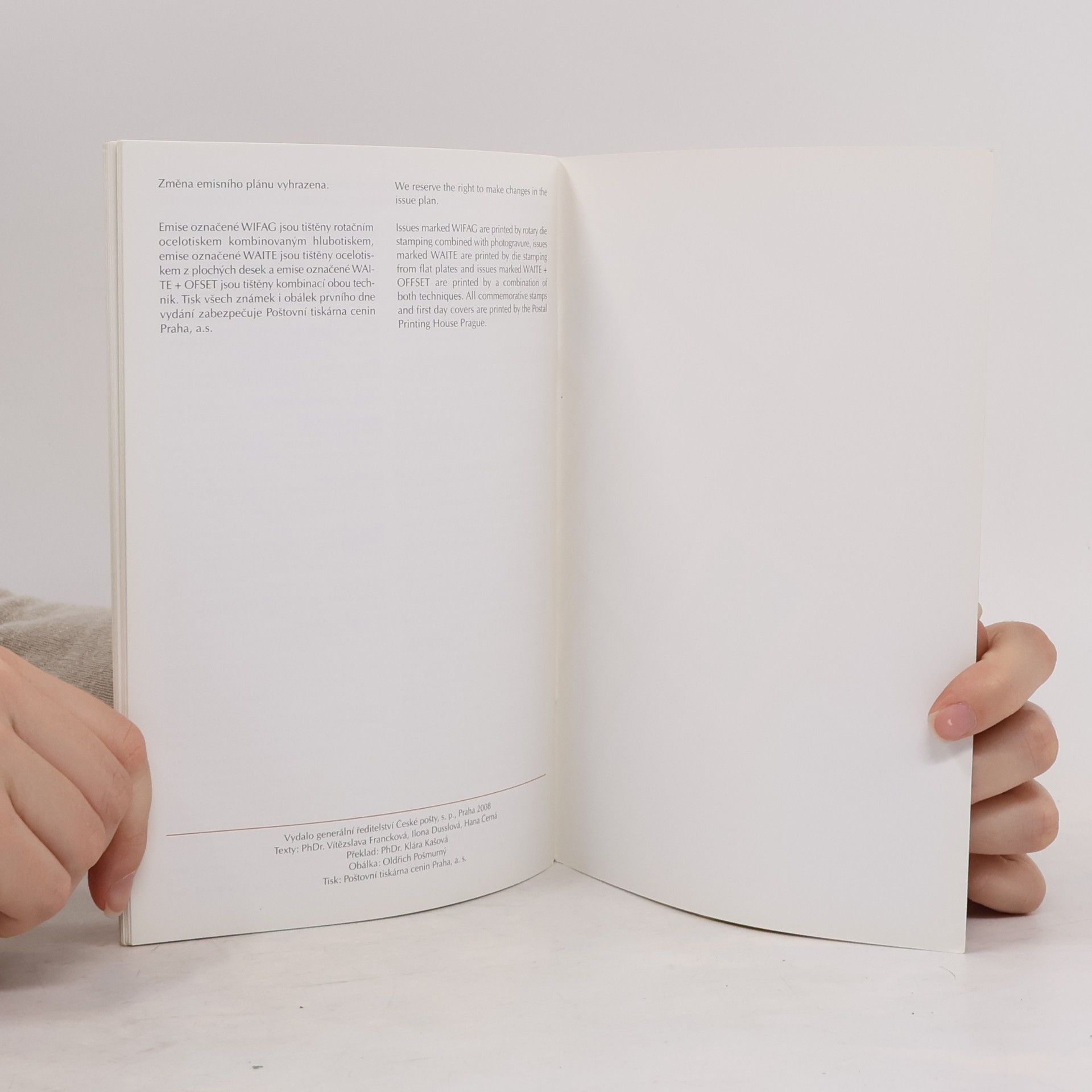 Autorenkollektiv Emisní plán českých poštovních známek 2008