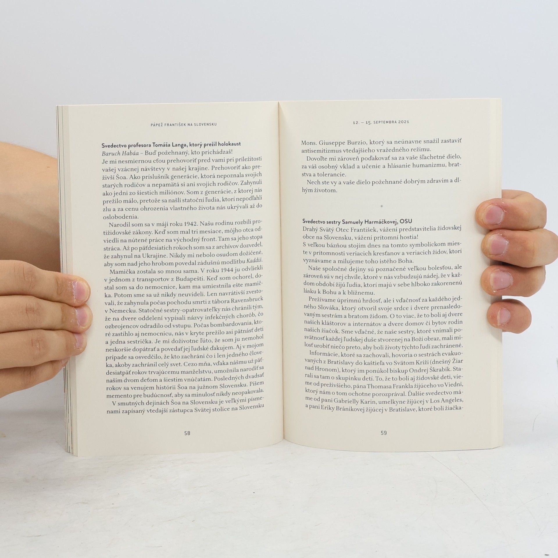 Collectif d'auteurs Posol jednoty a pokoja : Návštěva Pápeža Františka na Slovensku