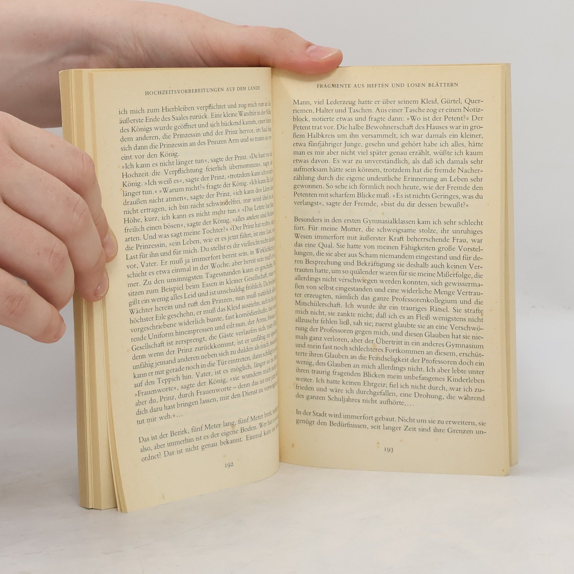 Franz Kafka Hochzeits- vorbereitungen auf dem Lande und andere Prosa aus dem Nachlaß