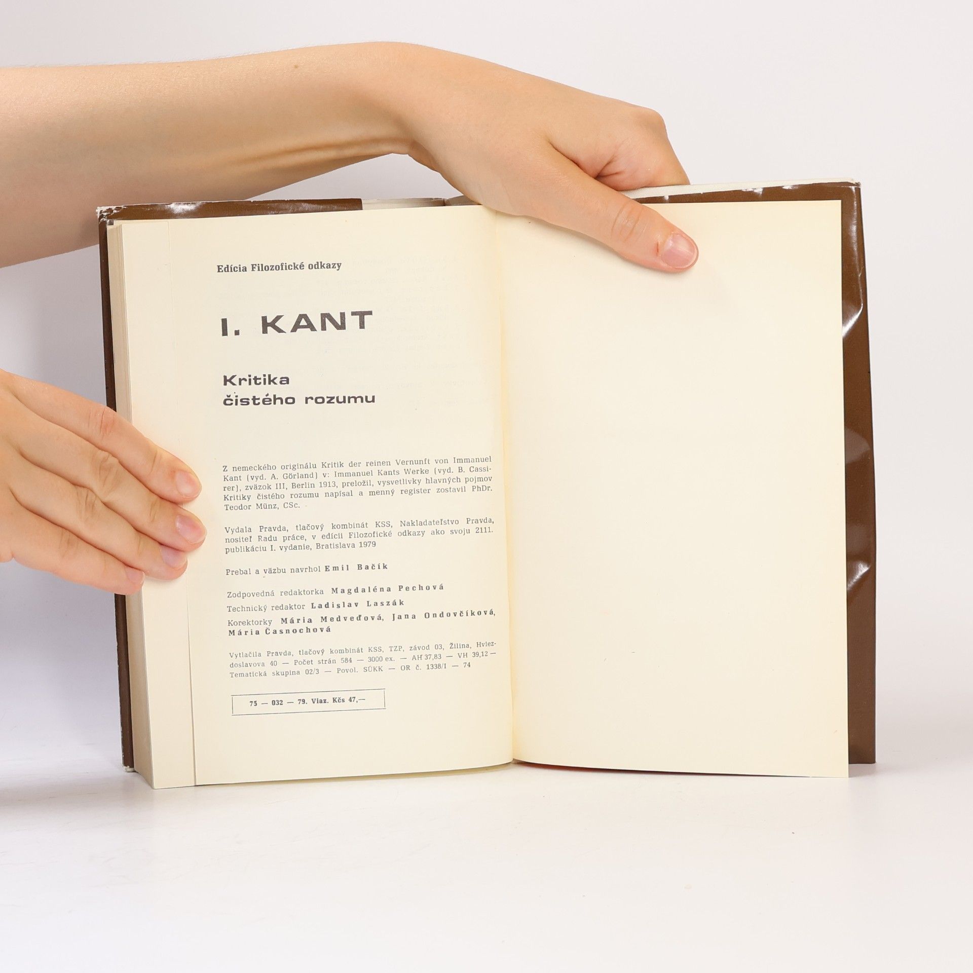Immanuel Kant Kritika čistého rozumu