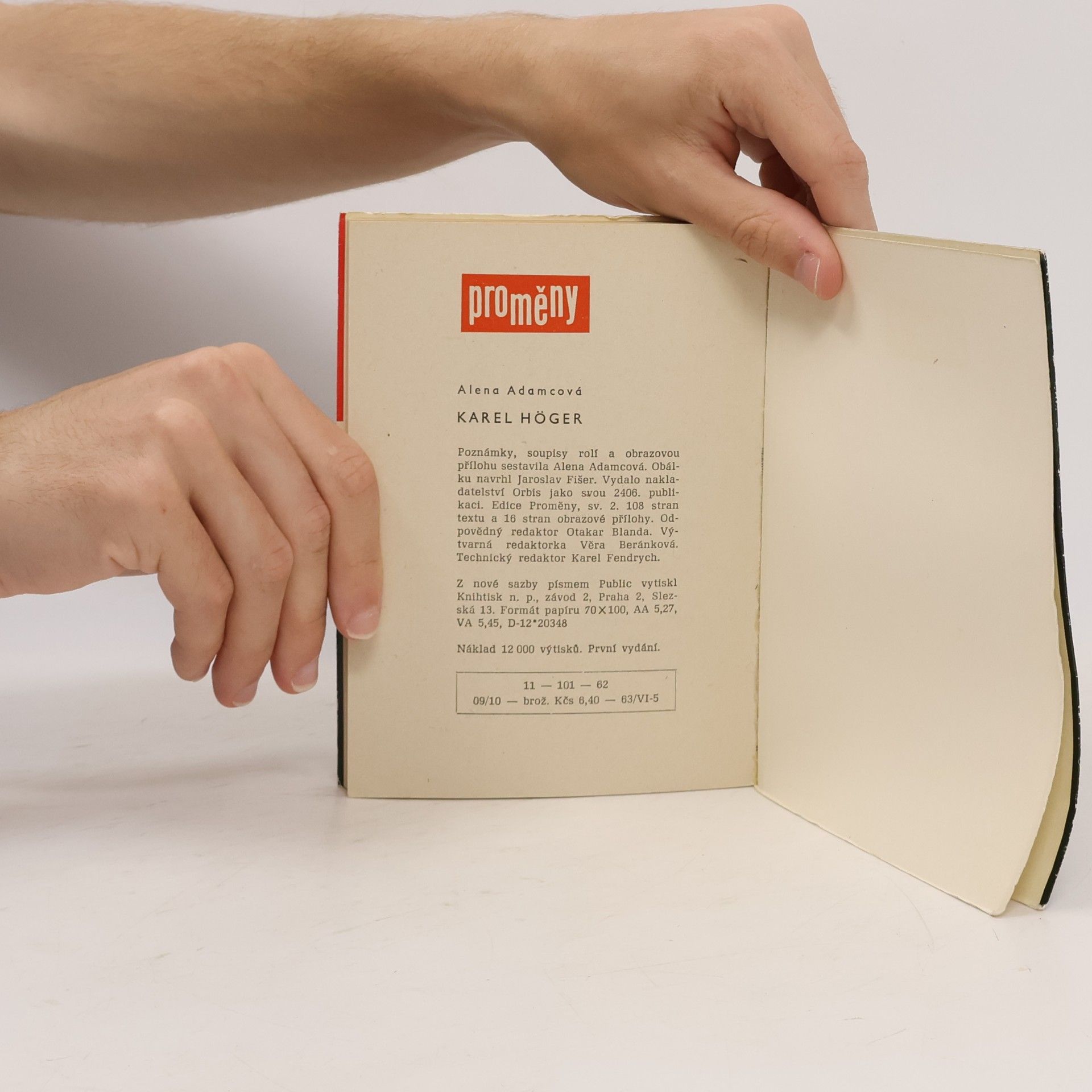 Alena Adamcová Karel Höger. Proměny