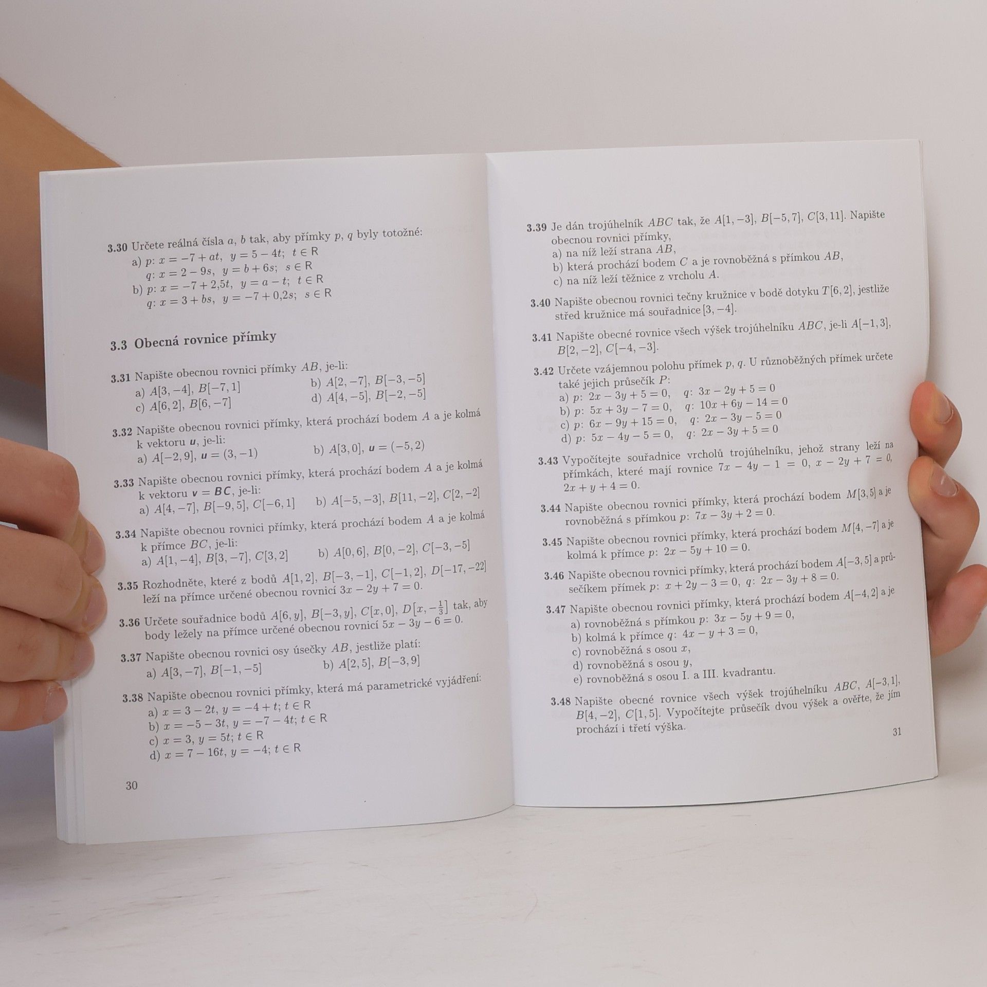 Ivan Bušek Sbírka úloh z matematiky pro gymnázia : analytická geometrie