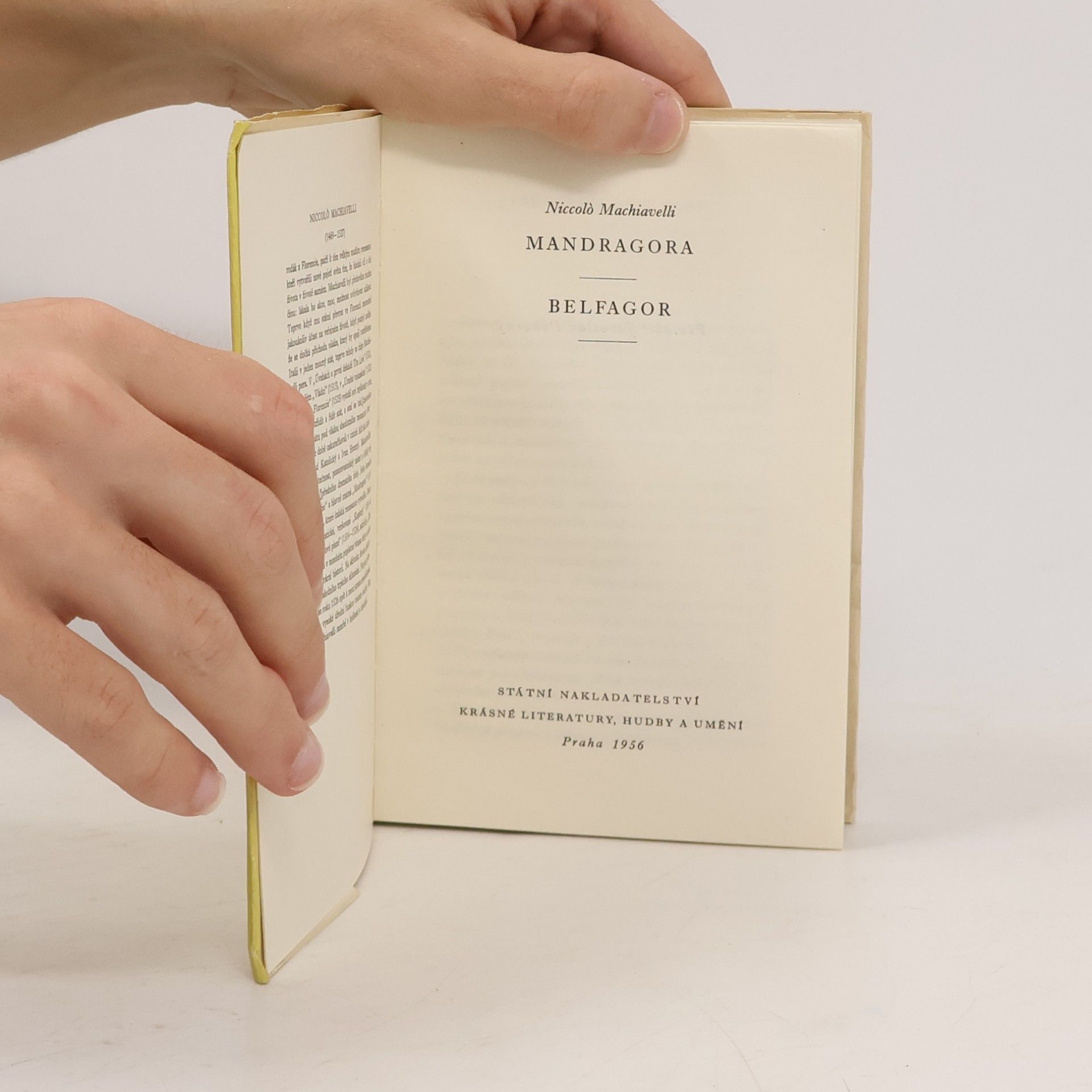 Niccolò Machiavelli Mandragora. Belfagor