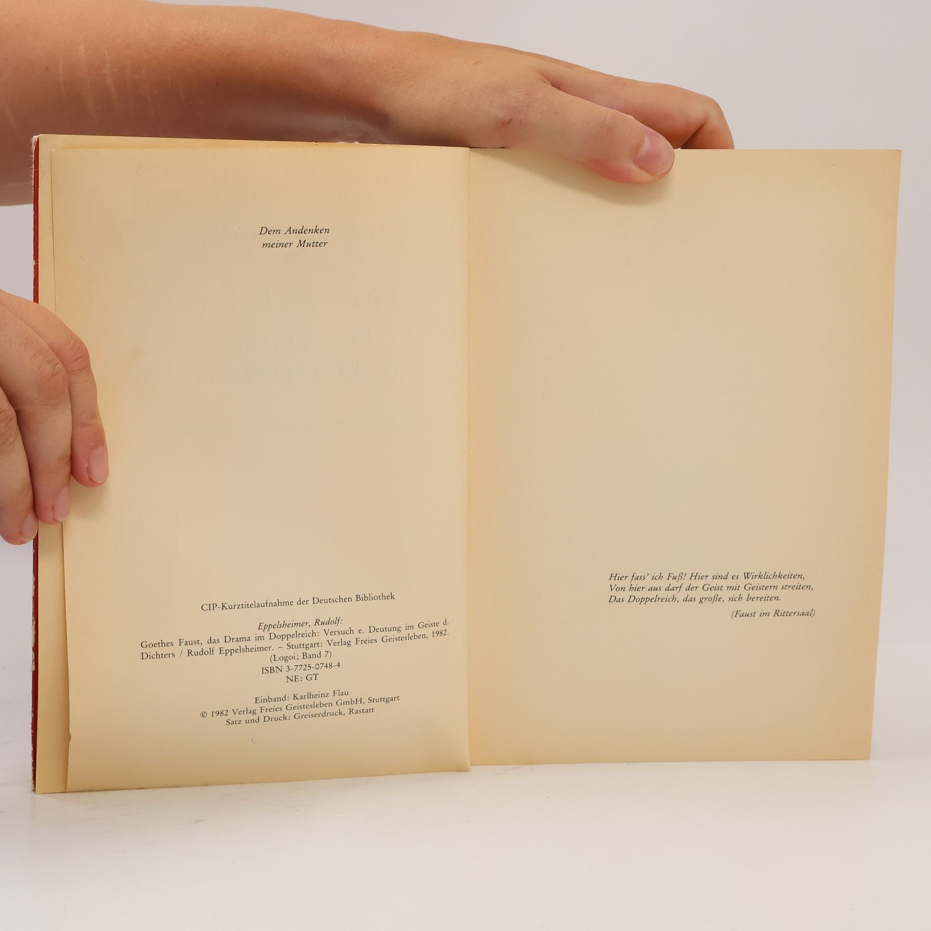 Autores varios Goethes Faust: Das Drama in Doppel Reich