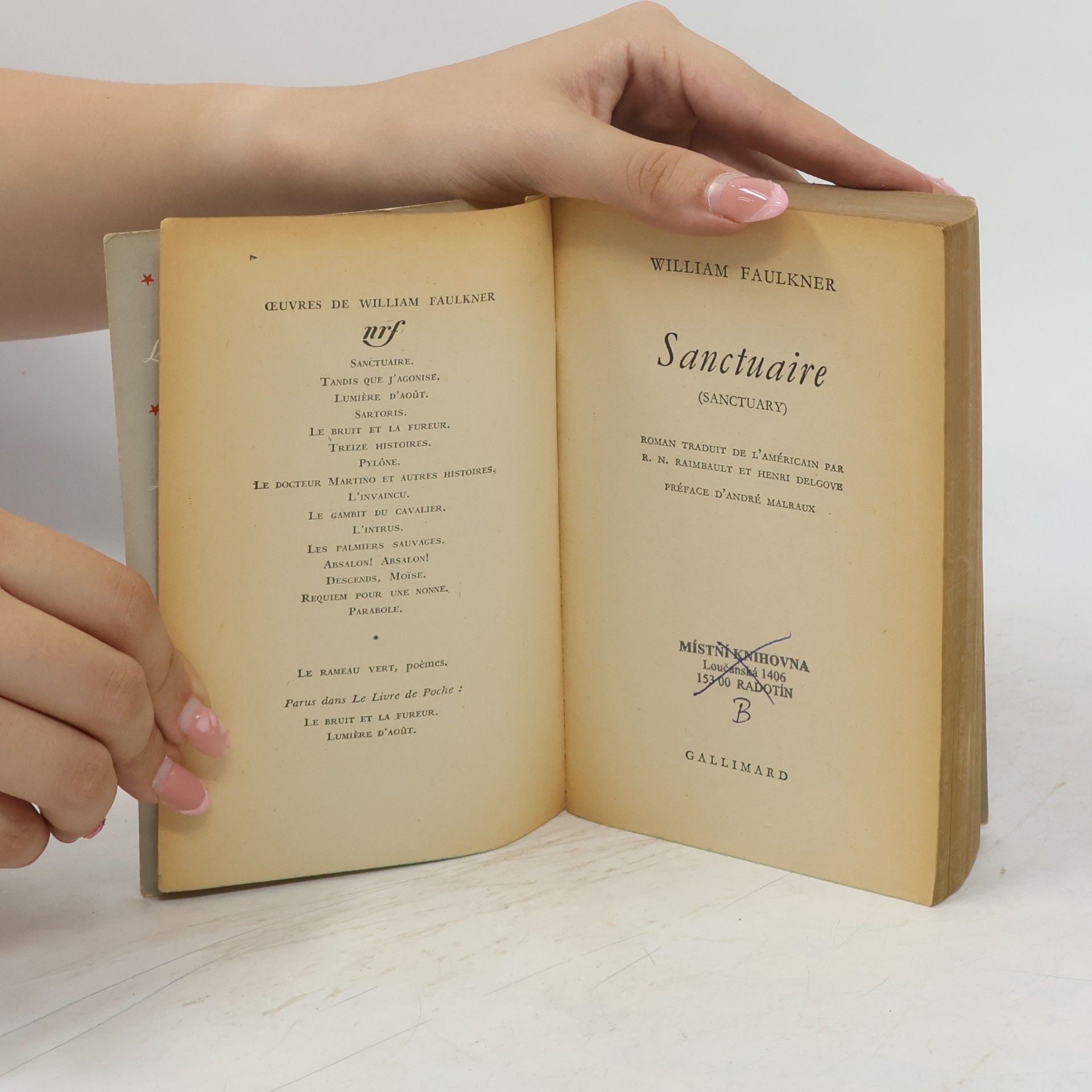 William Faulkner Sanctuaire