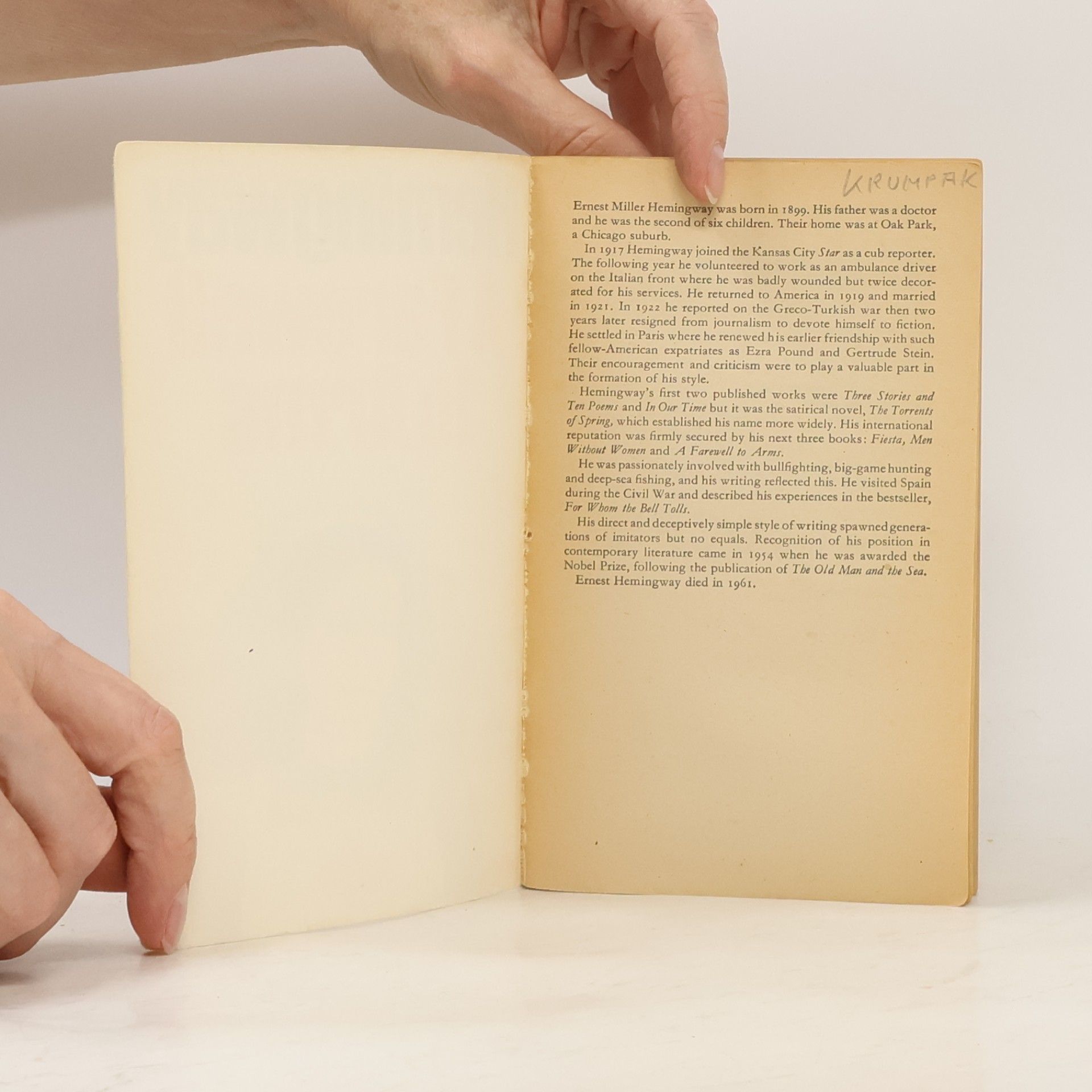 Ernest Hemingway A Farewell to Arms