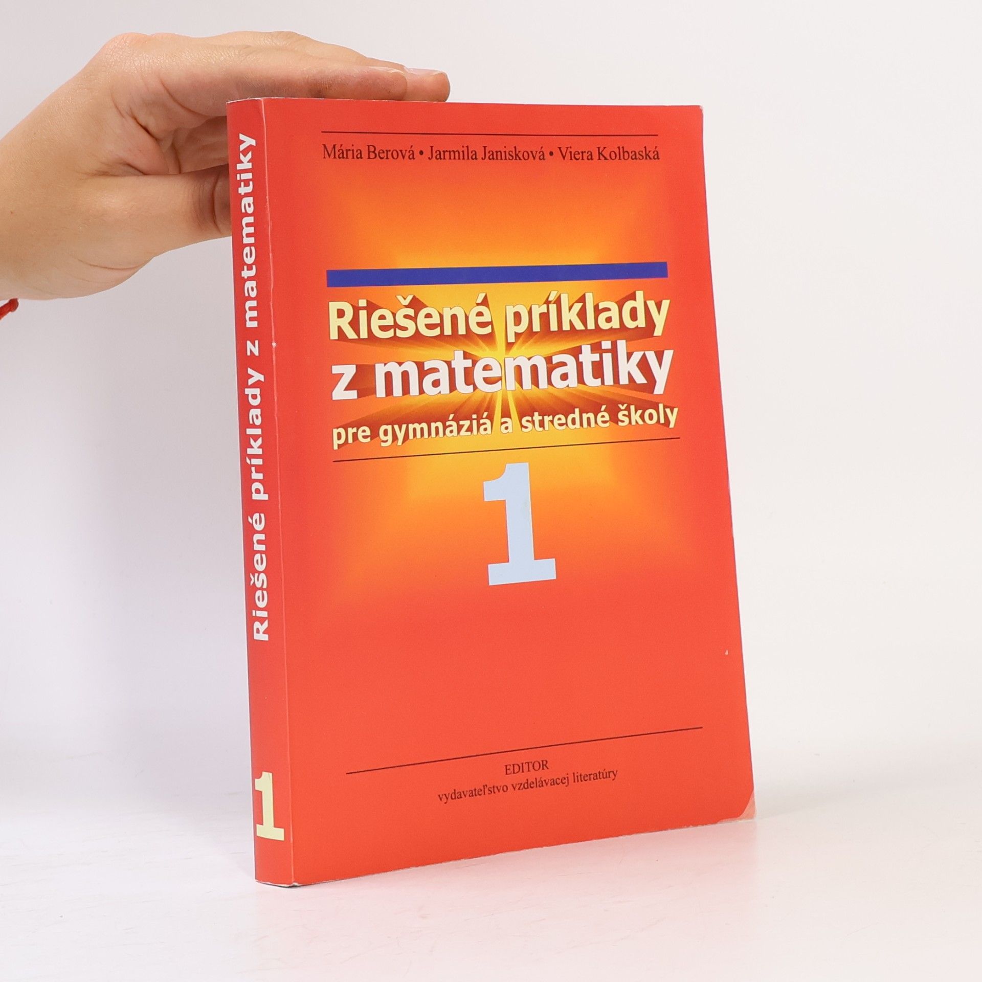 Jarmila Janisková Riešené príklady z matematiky 1