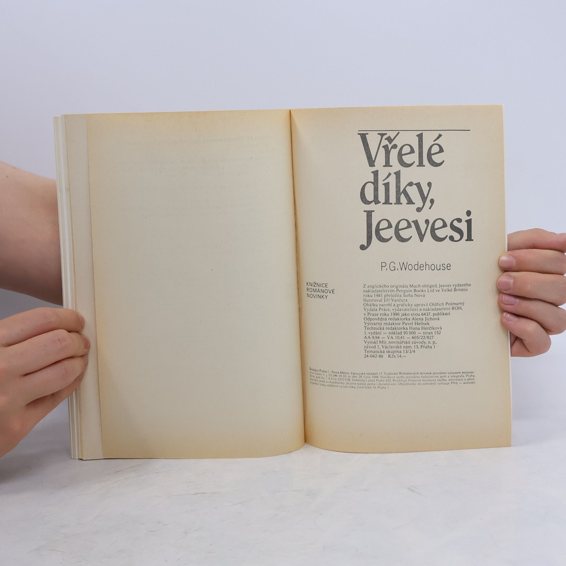 Pelham Wodehouse Vřelé díky, Jeevesi