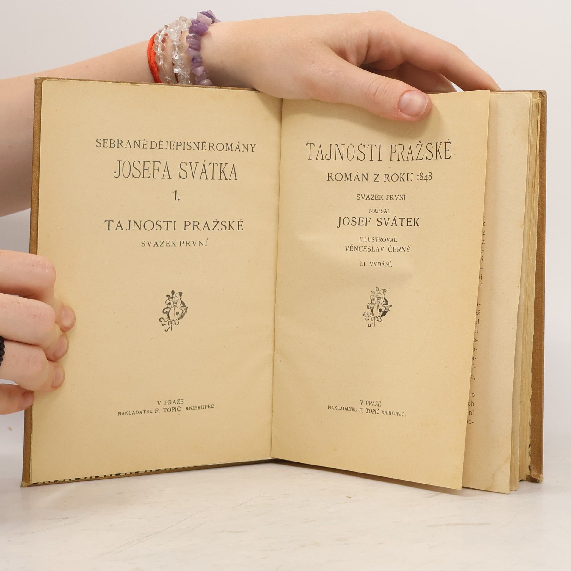 Josef Svátek Tajnosti pražské I