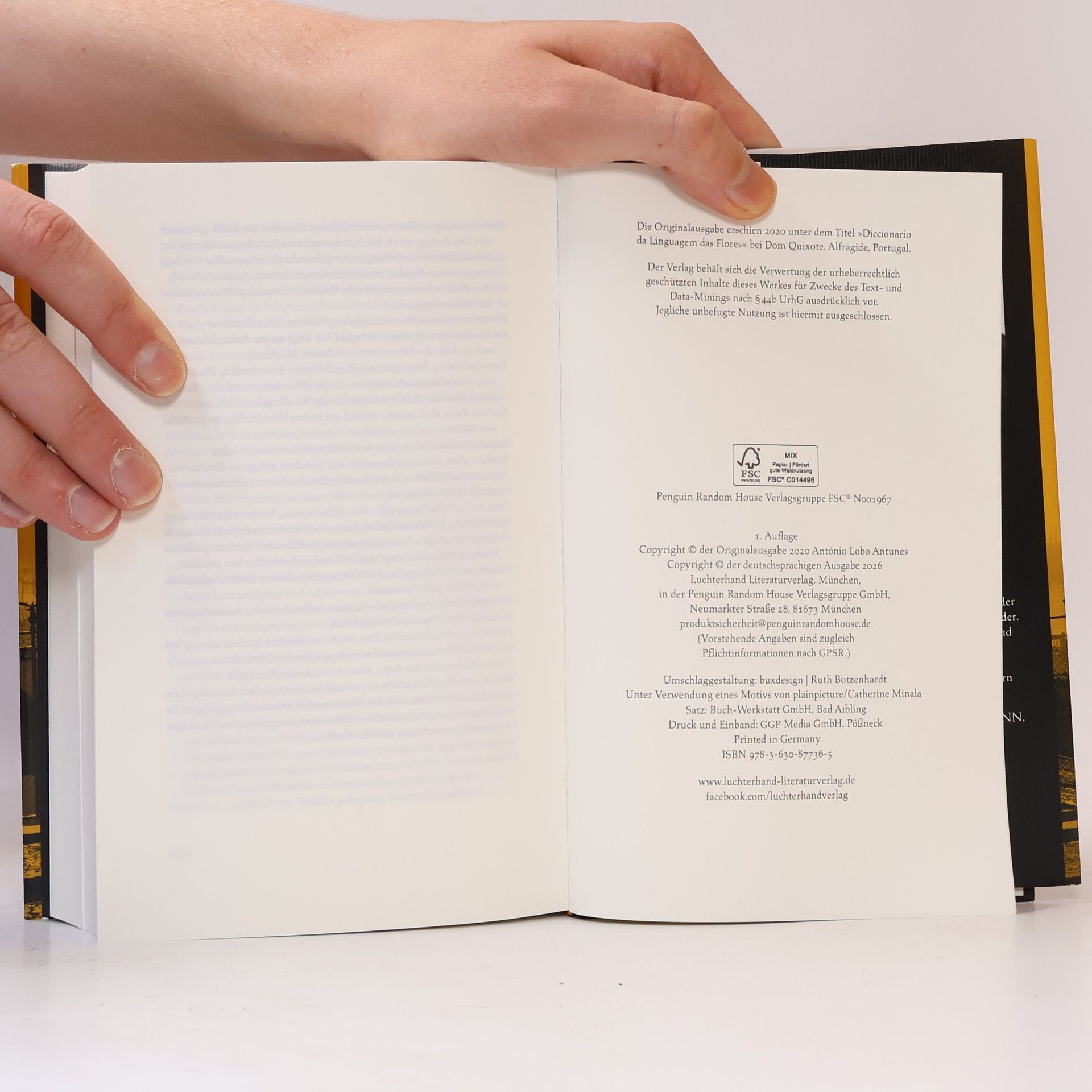 António Lobo Antunes Wörterbuch der Sprache der Blumen