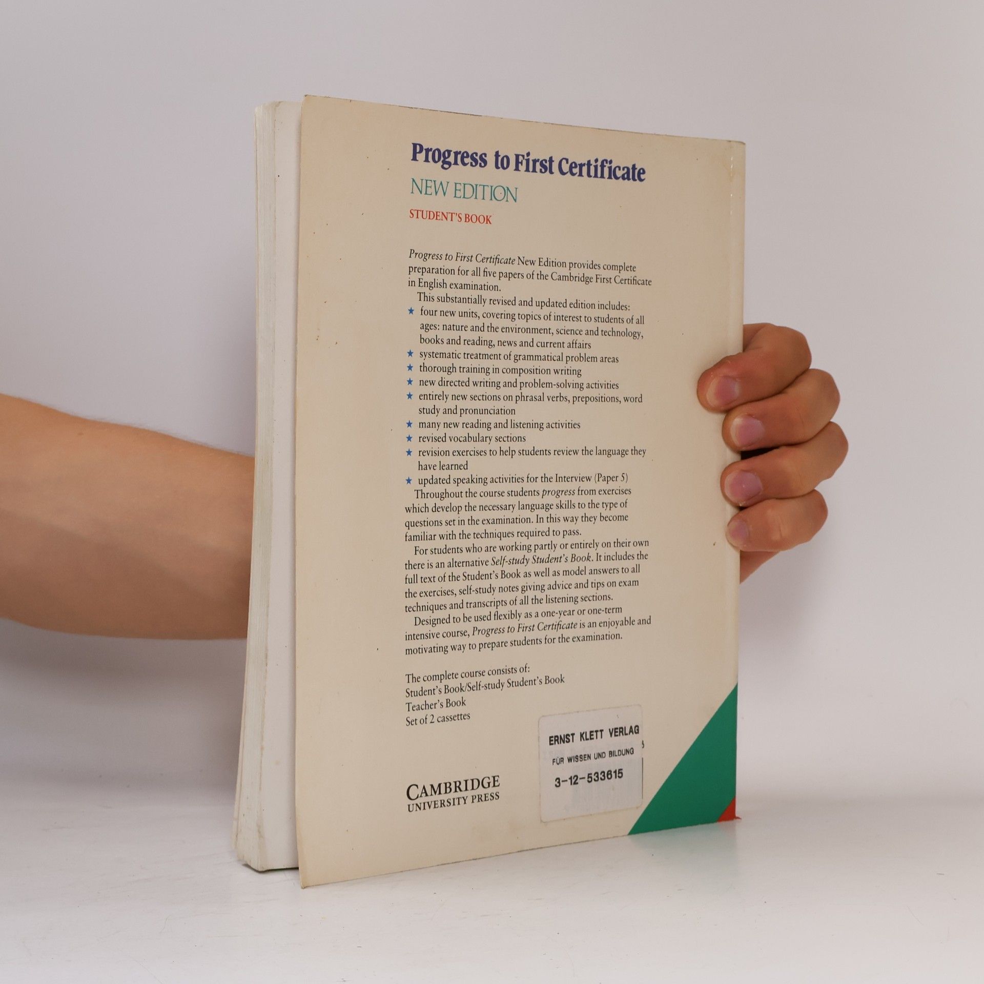 Leo Jones Progress to first certificate : student's book