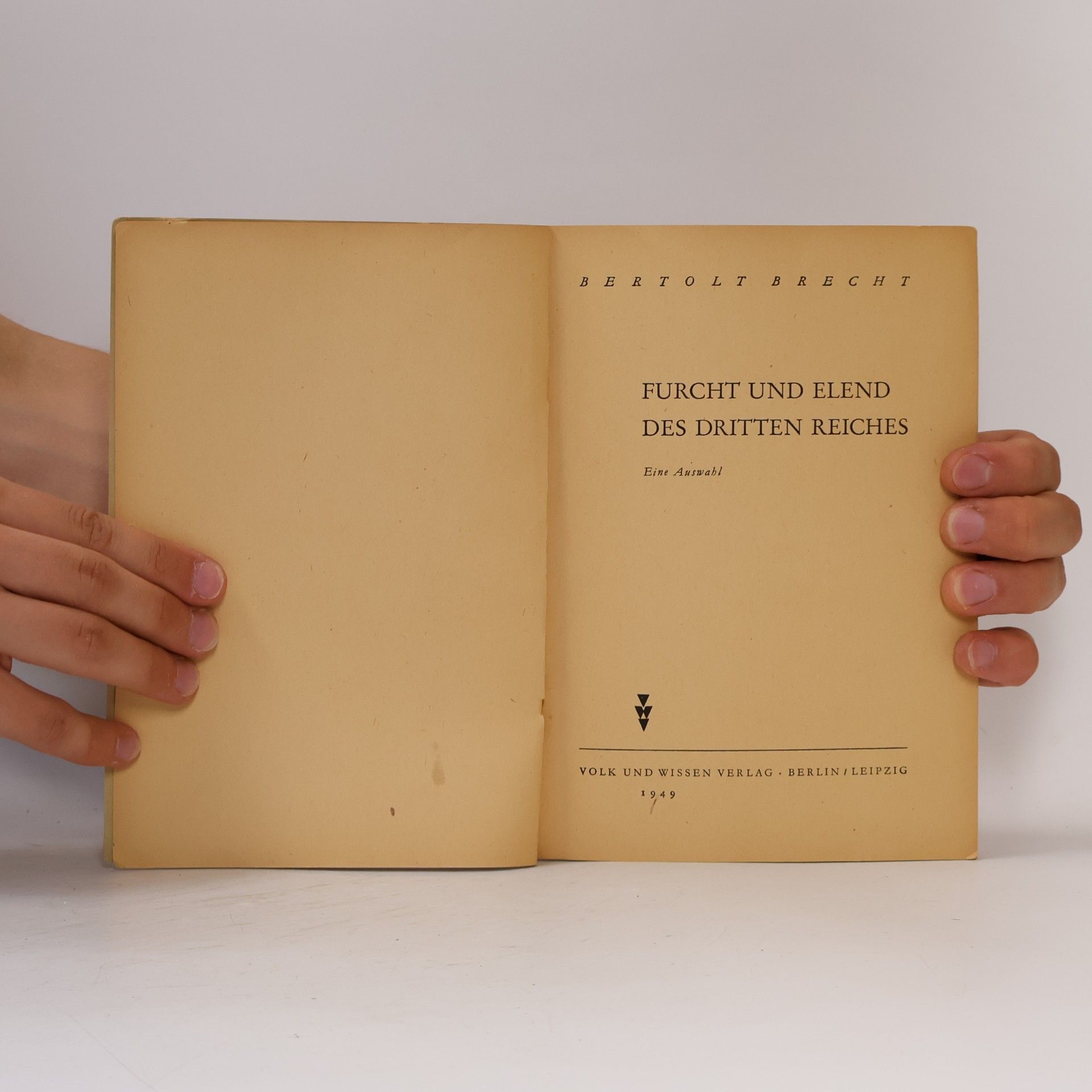 Bertolt Brecht Furcht und Elend des Dritten Reiches