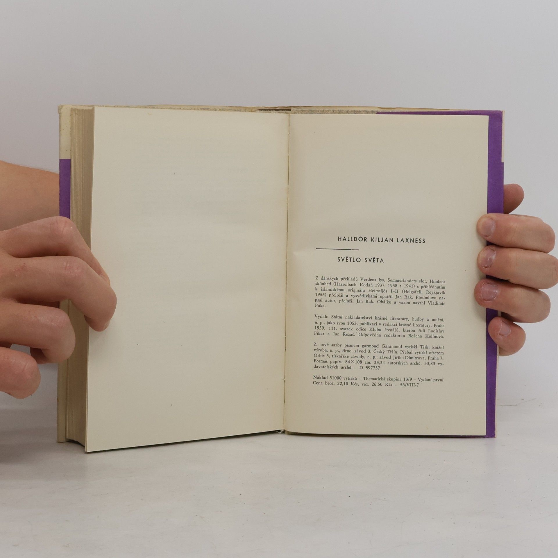 Halldór Laxness Světlo světa