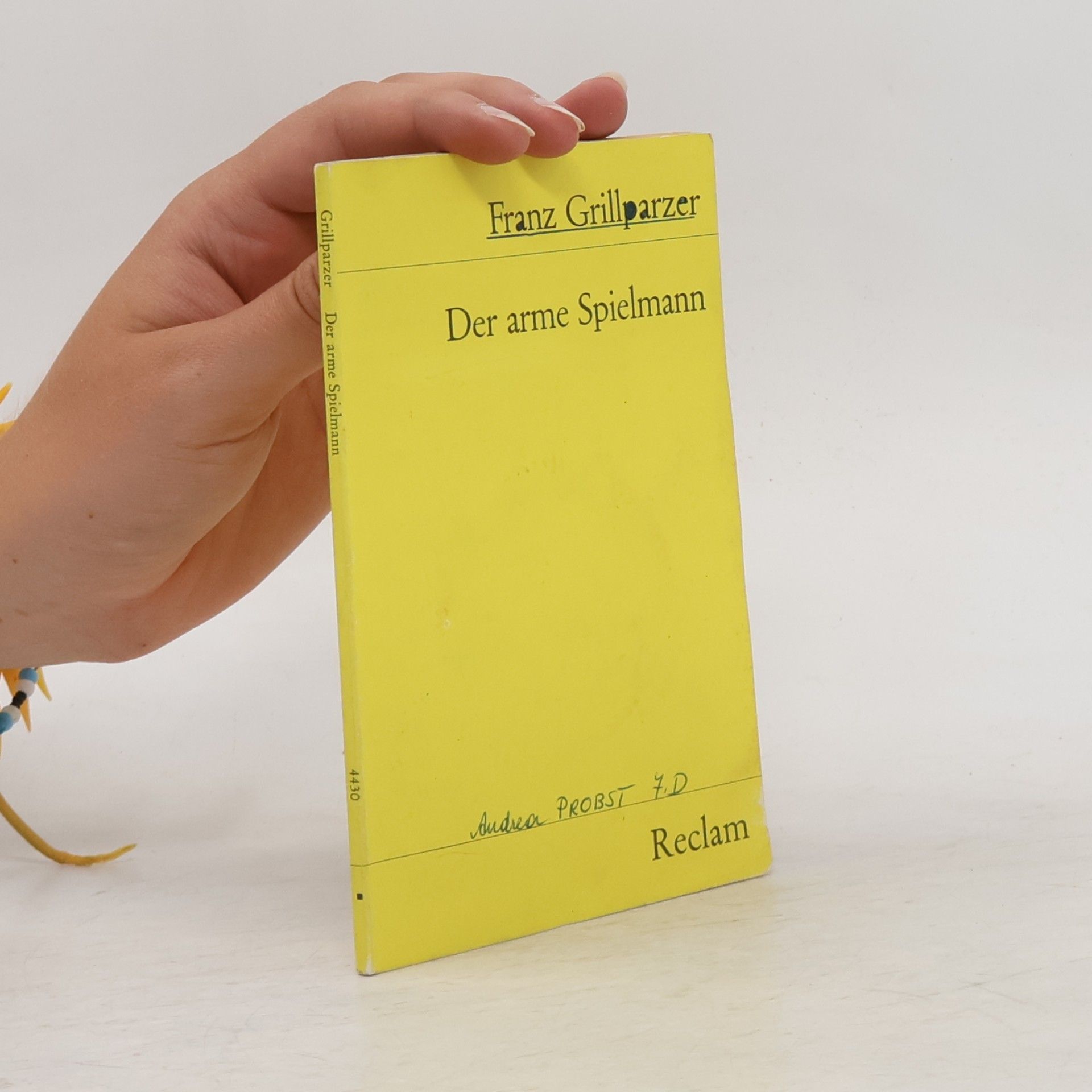Franz Grillparzer Der arme Spielmann