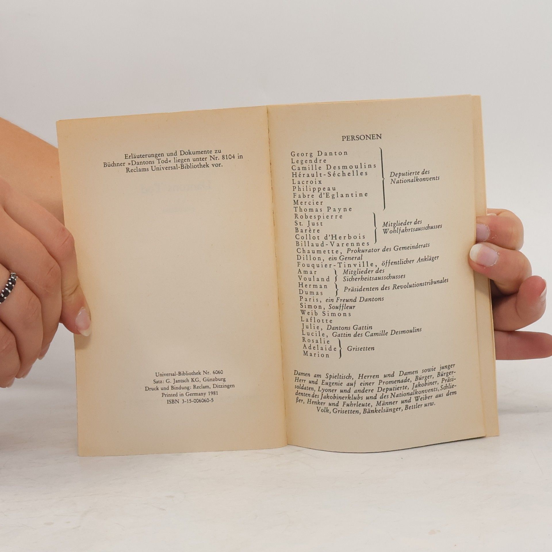 Georg Büchner Dantons Tod