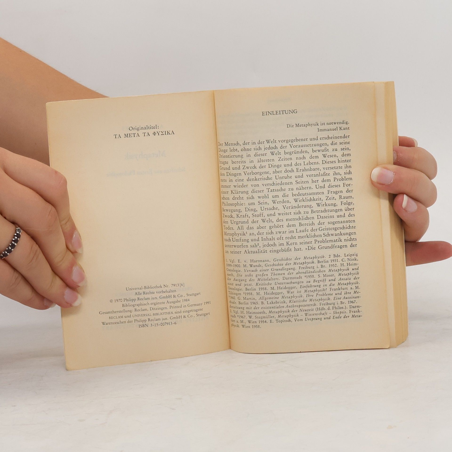 Aristotelés Metaphysik