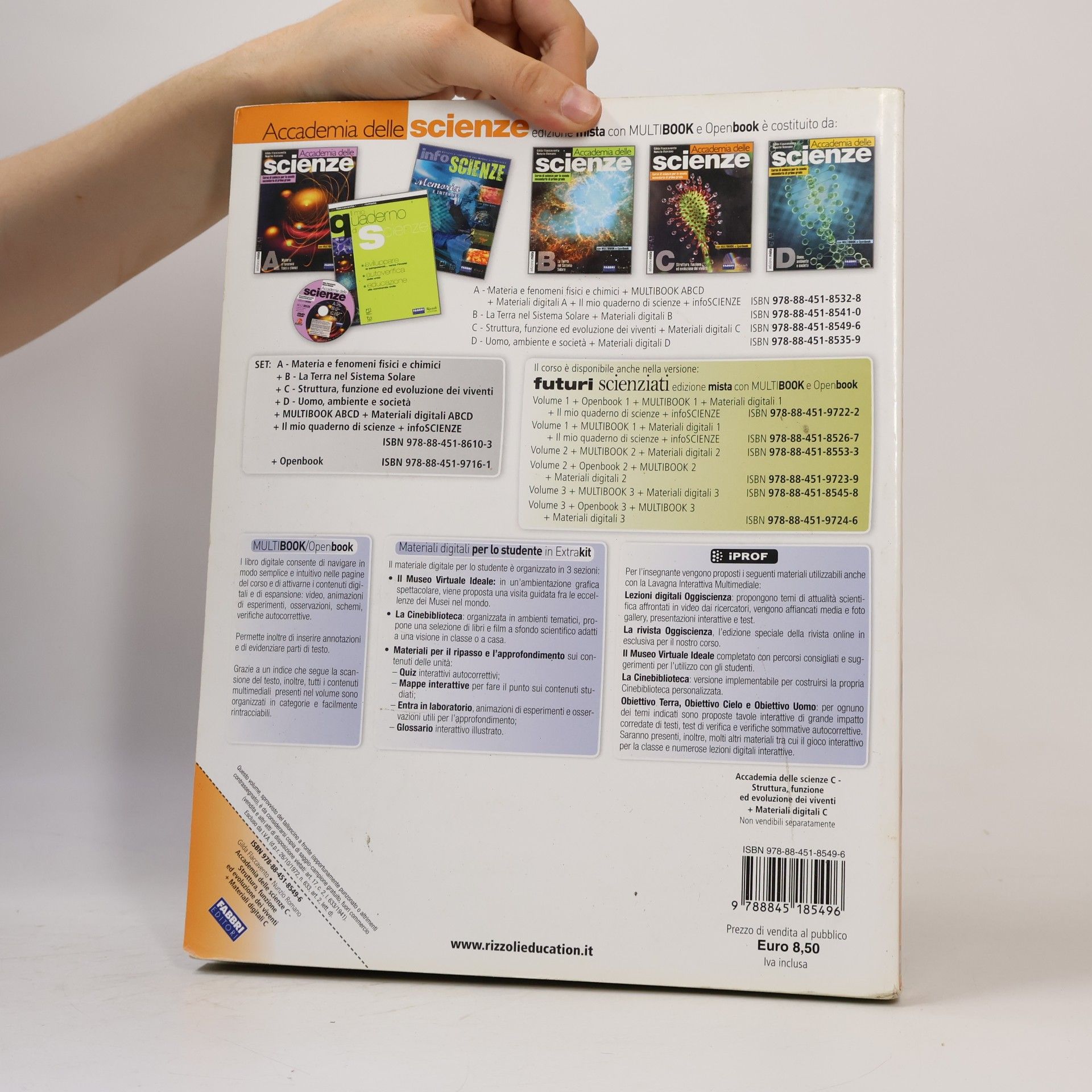 Gilda Flaccavento Romano Accademia delle scienze. Tomo C: struttura, funzione dei viventi. Per la scuola media. Con espansione online - edizione mista - con MULTIBOOK e Openbook