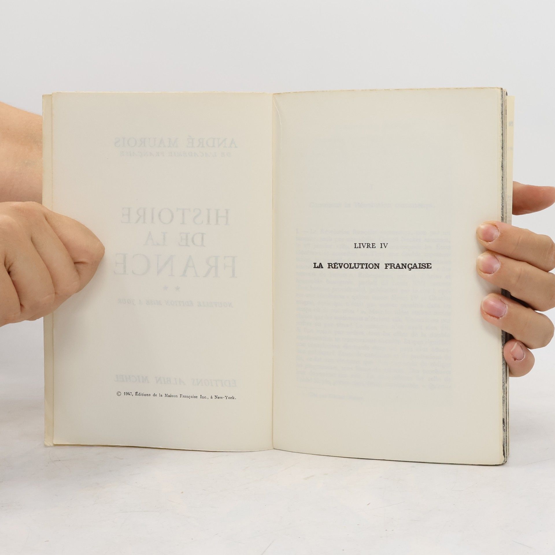André Maurois Histoire de la France