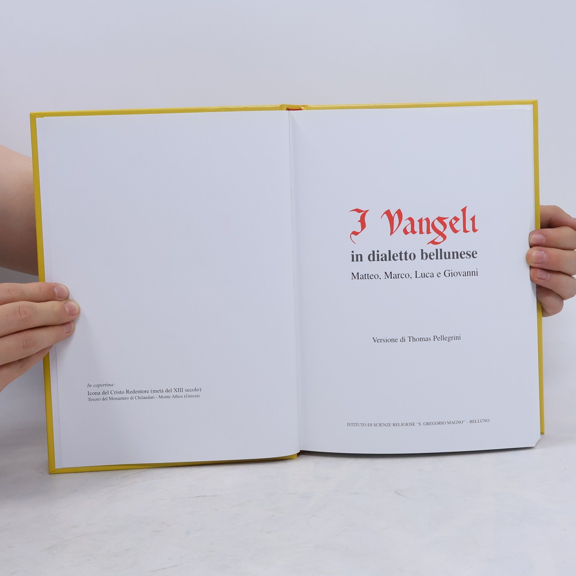 Thomas Pellegrini I Vangeli in dialetto bellunese