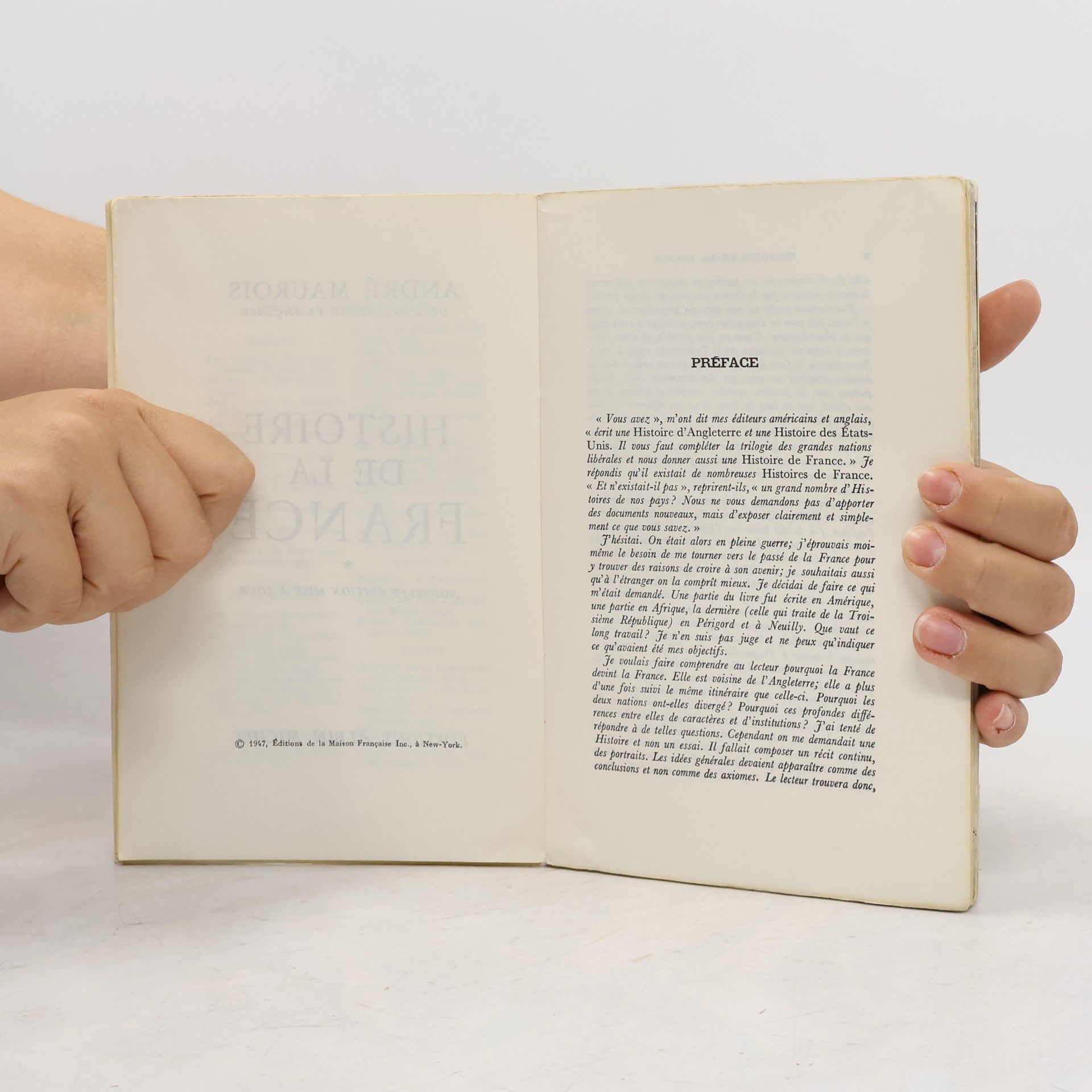 André Maurois Histoire de la France 1