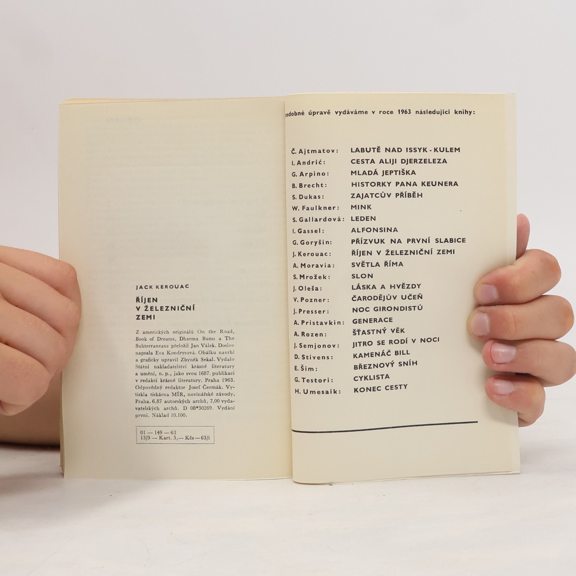 Jack Kerouac Říjen v železniční zemi