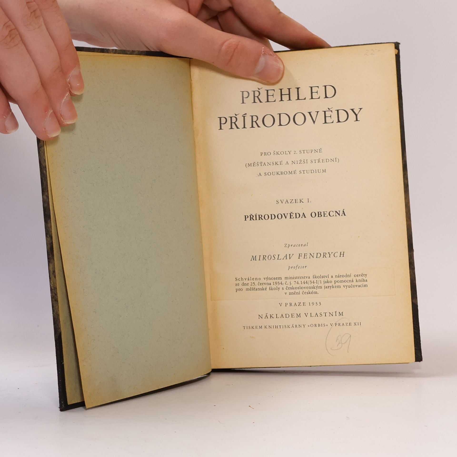Miroslav Fendrych Přehled přírodovědy