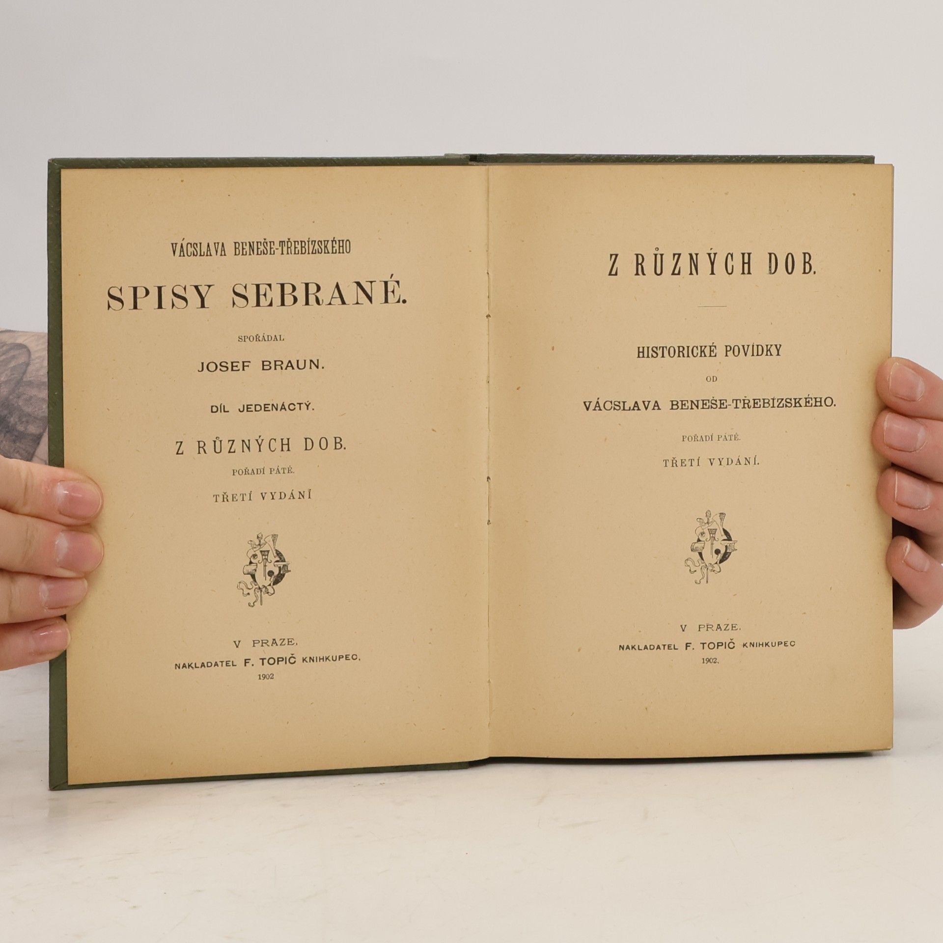 Václav Beneš Třebízský Spisy sebrané 11. Z různých dob V.