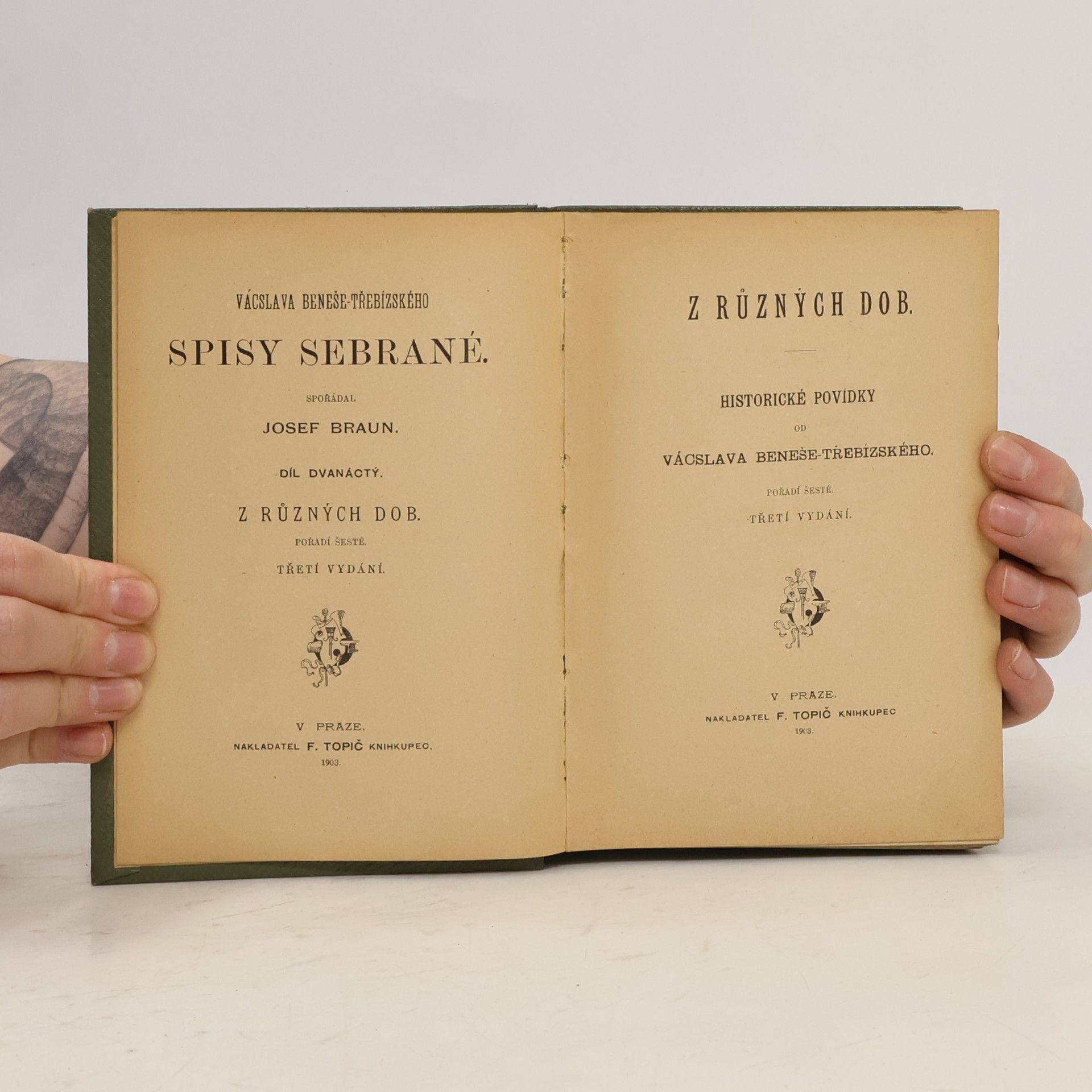 Václav Beneš Třebízský Spisy sebrané z různých dob XII.