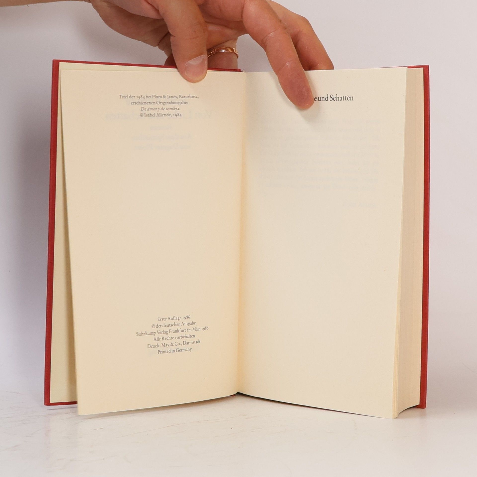 Isabel Allende Llona Von Liebe und Schatten
