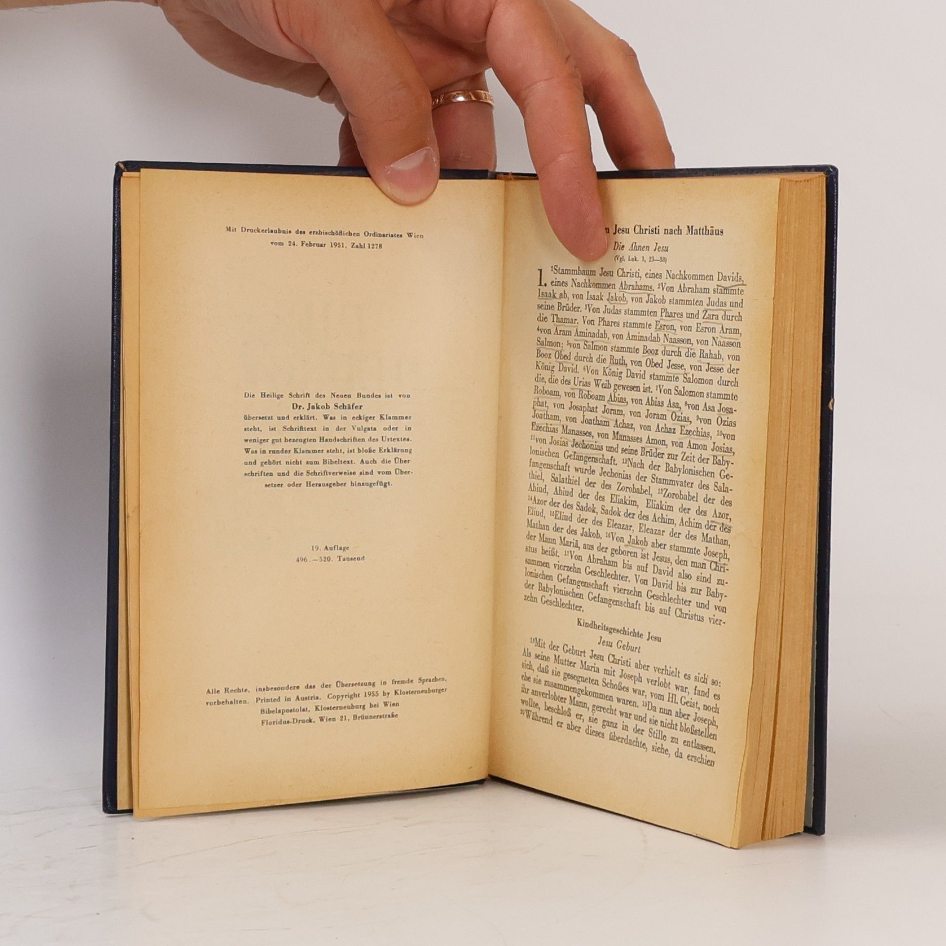 Pius Parsch Die Heilige Schrift des Neuen Bundes