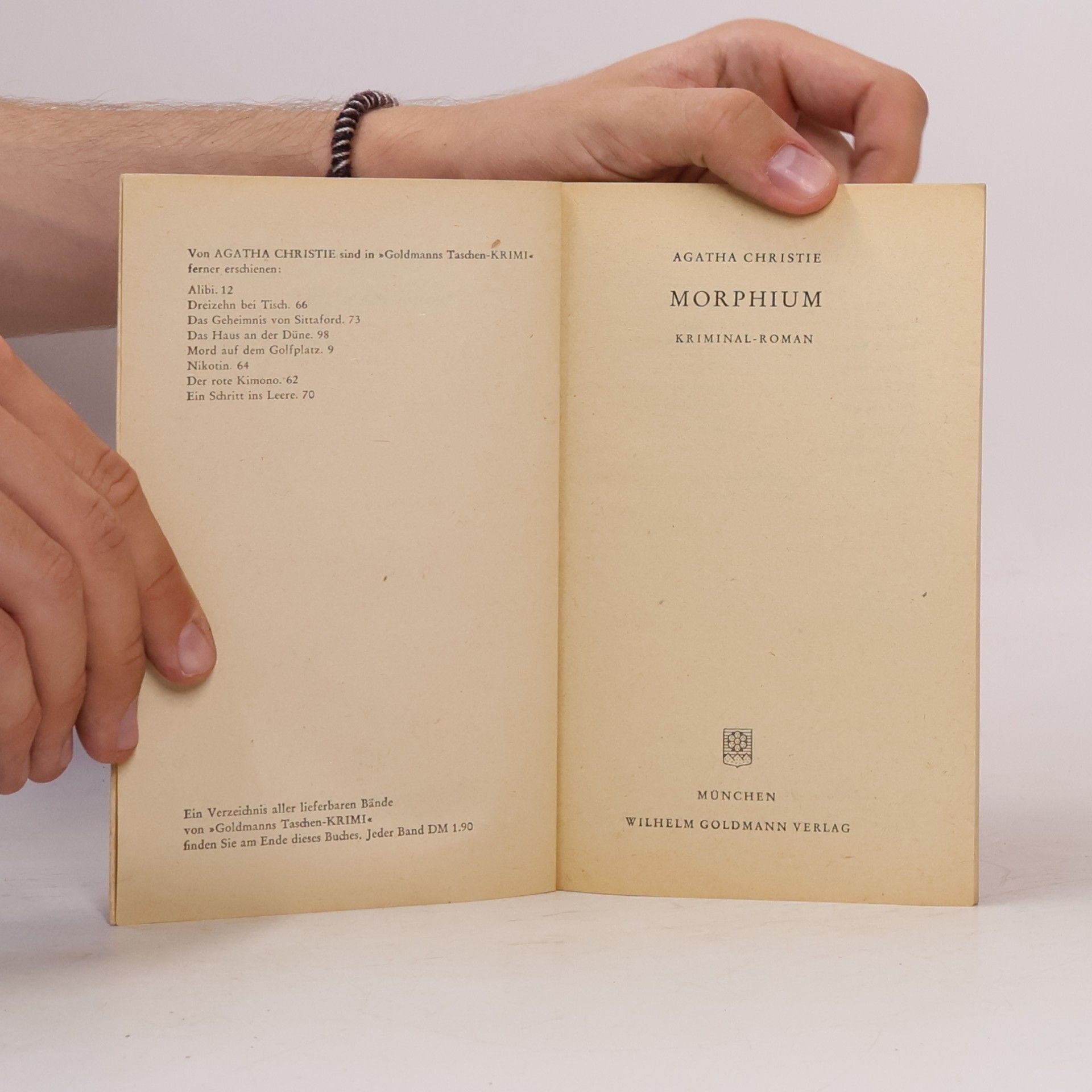 Agatha Christie Morphium