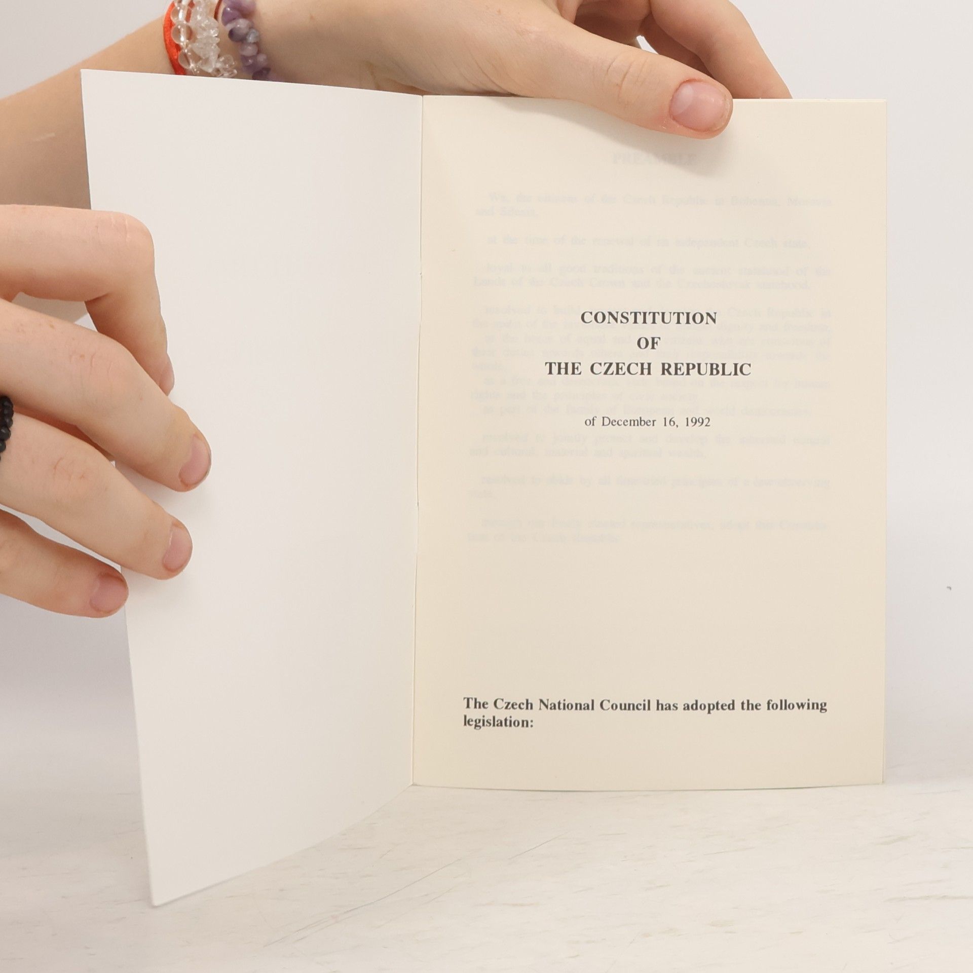 Various authors Constitution of the Czech Republic