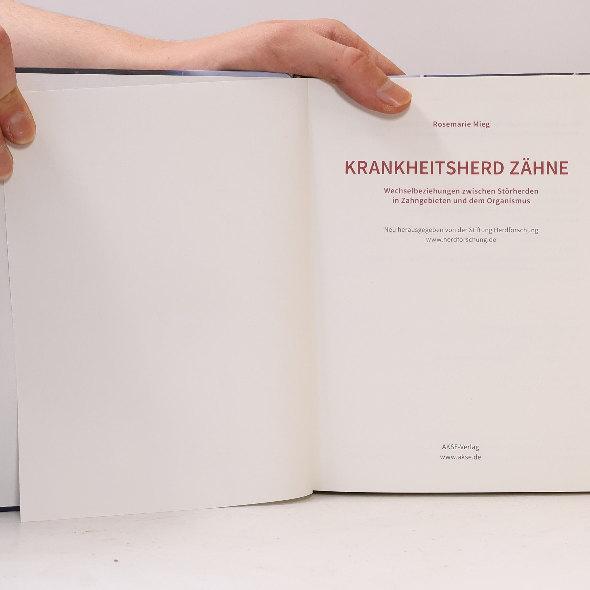 Rosemarie Mieg Krankheitsherd Zähne