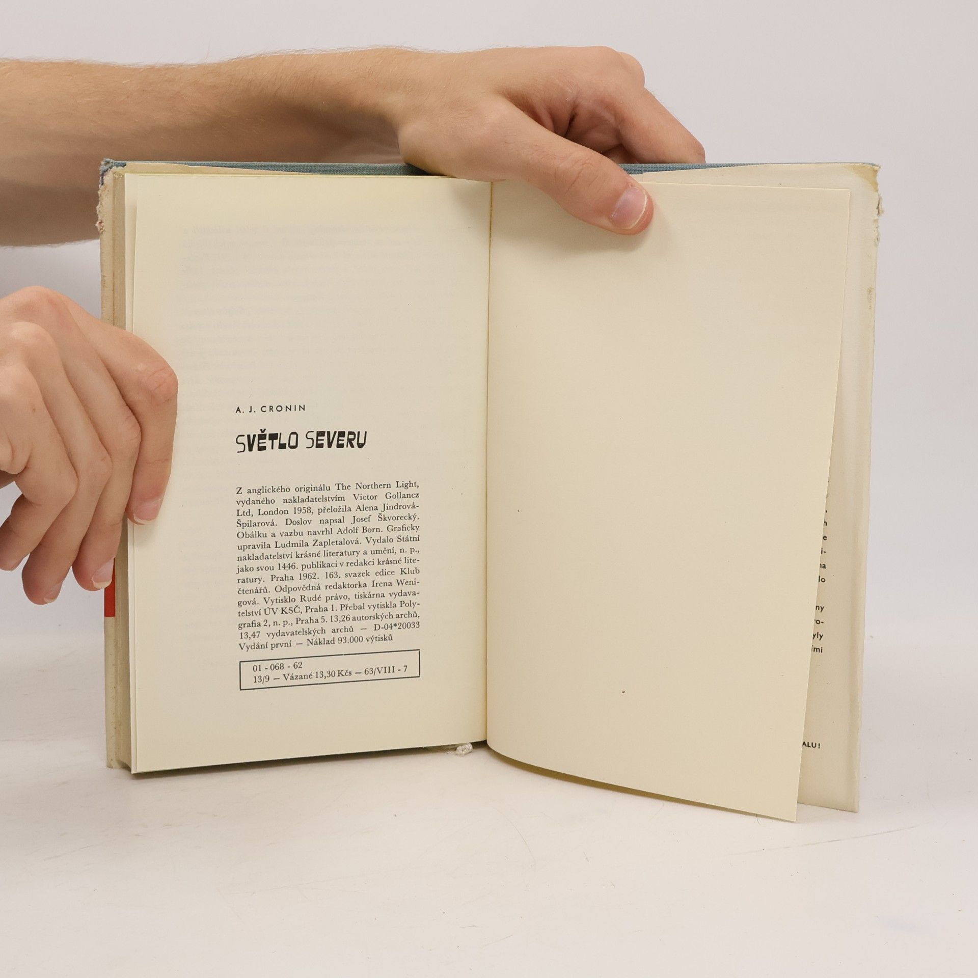 A. J. Cronin Světlo severu