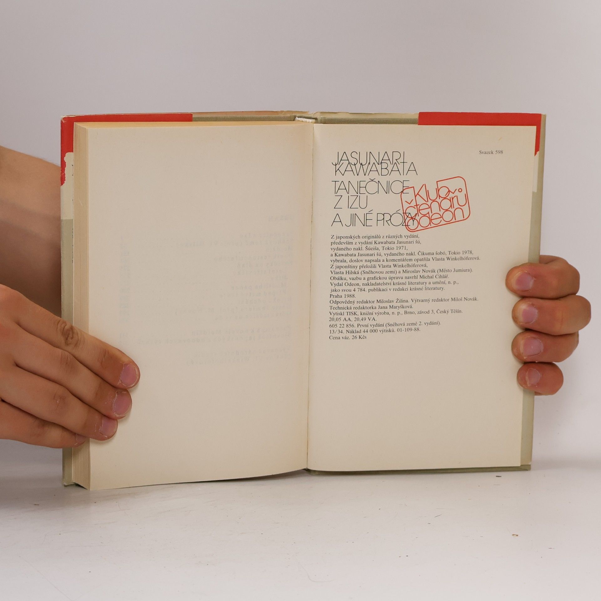 Jasunari Kawabata Tanečnice z Izu a jiné prózy