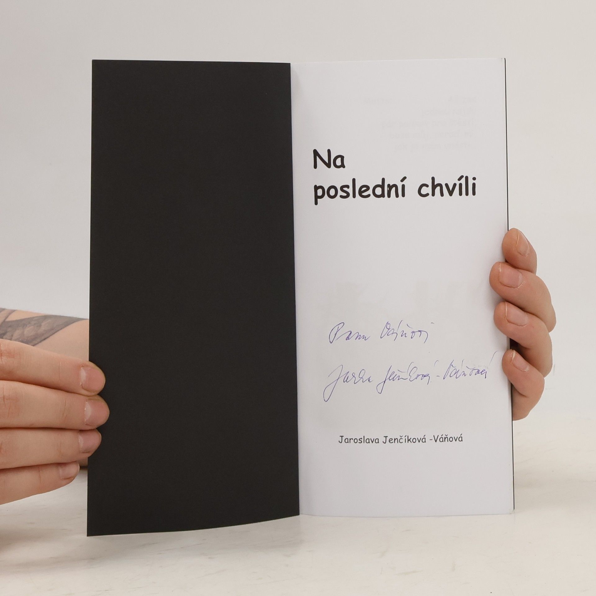 Jaroslava Jenčíková-Váňová Na poslední chvíli...