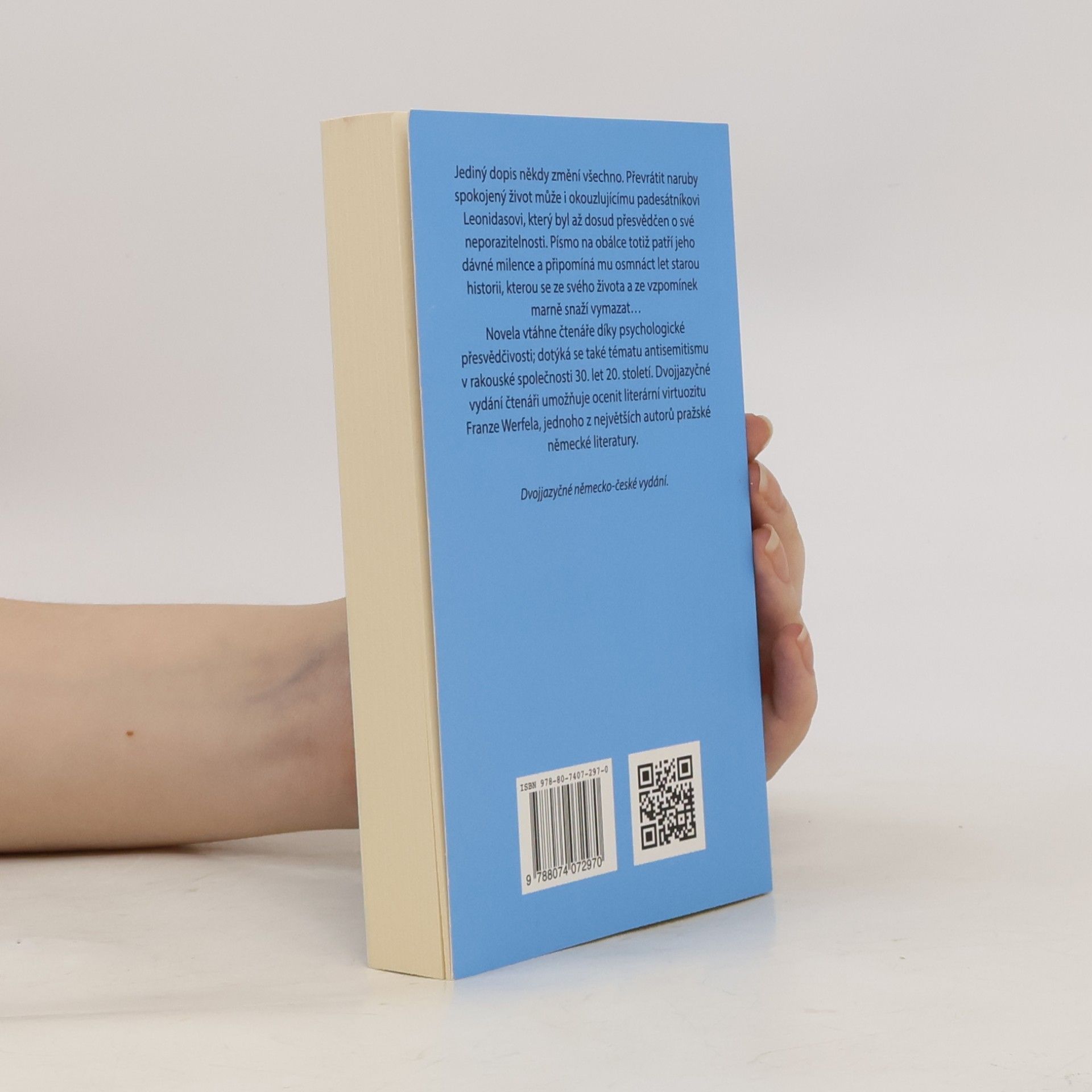 Franz Werfel Bleděmodré ženské písmo / Blassblaue Frauenschrift