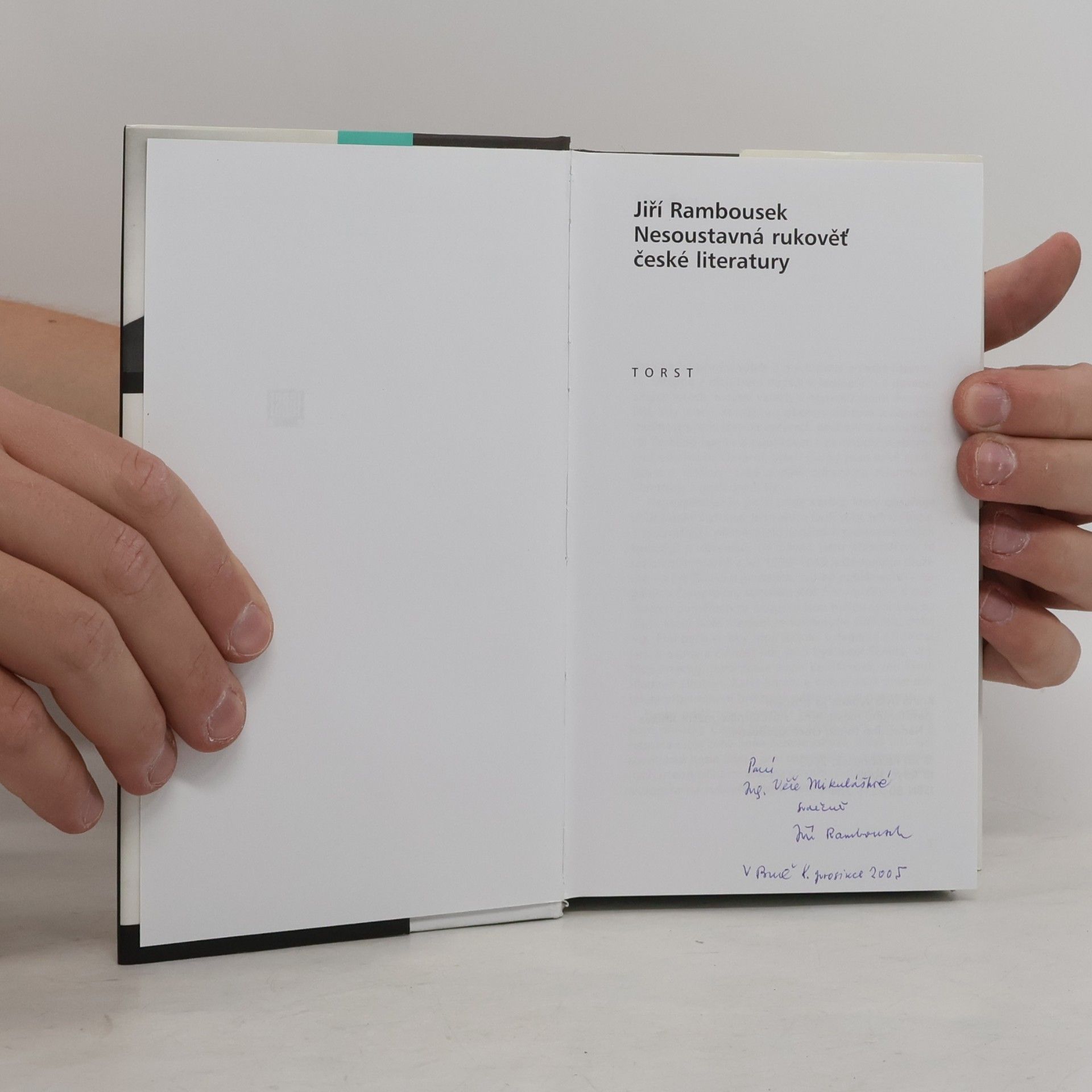 Jiří Rambousek Nesoustavná rukověť české literatury