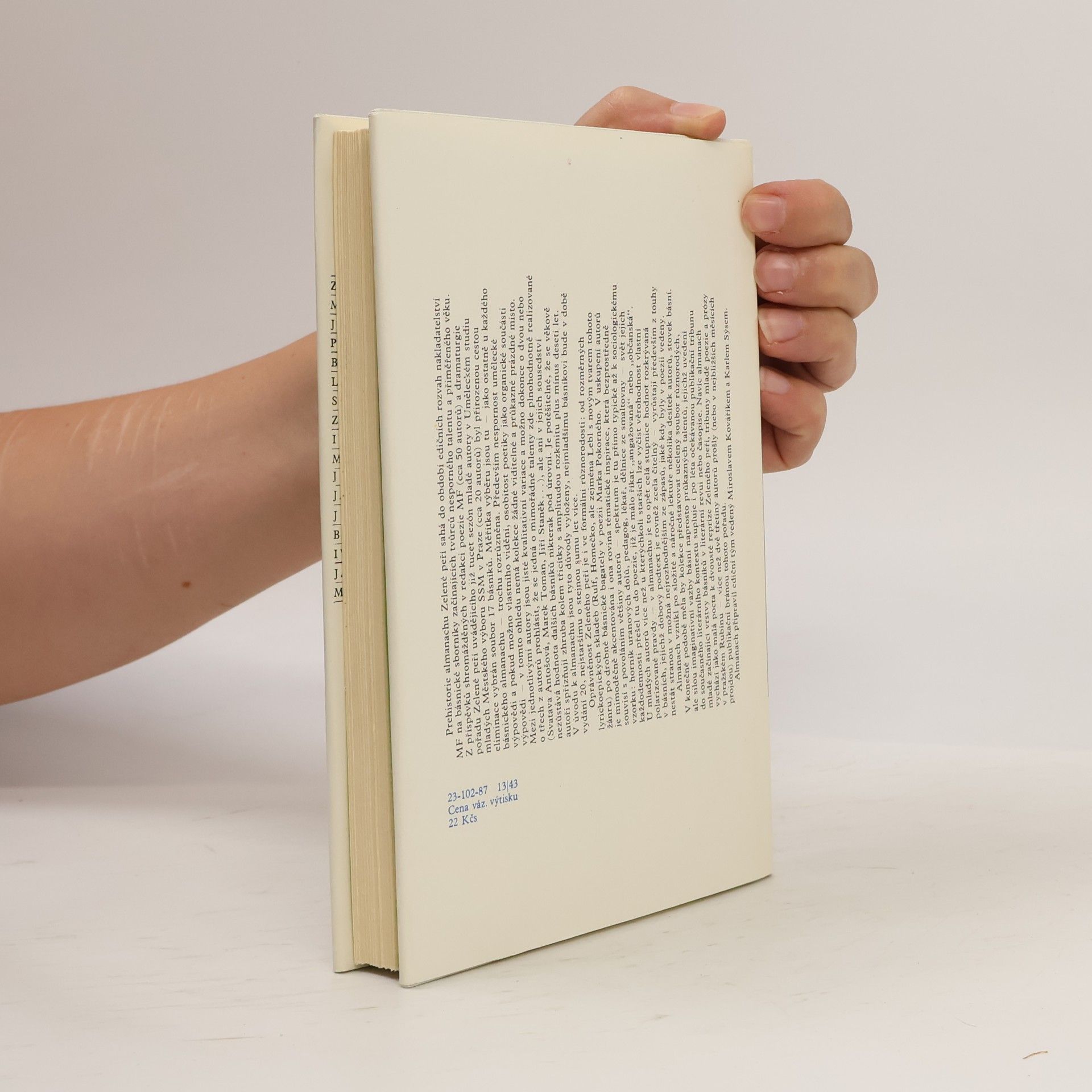 Miroslav Kovářík Zelené peří almanach mladé české poezie