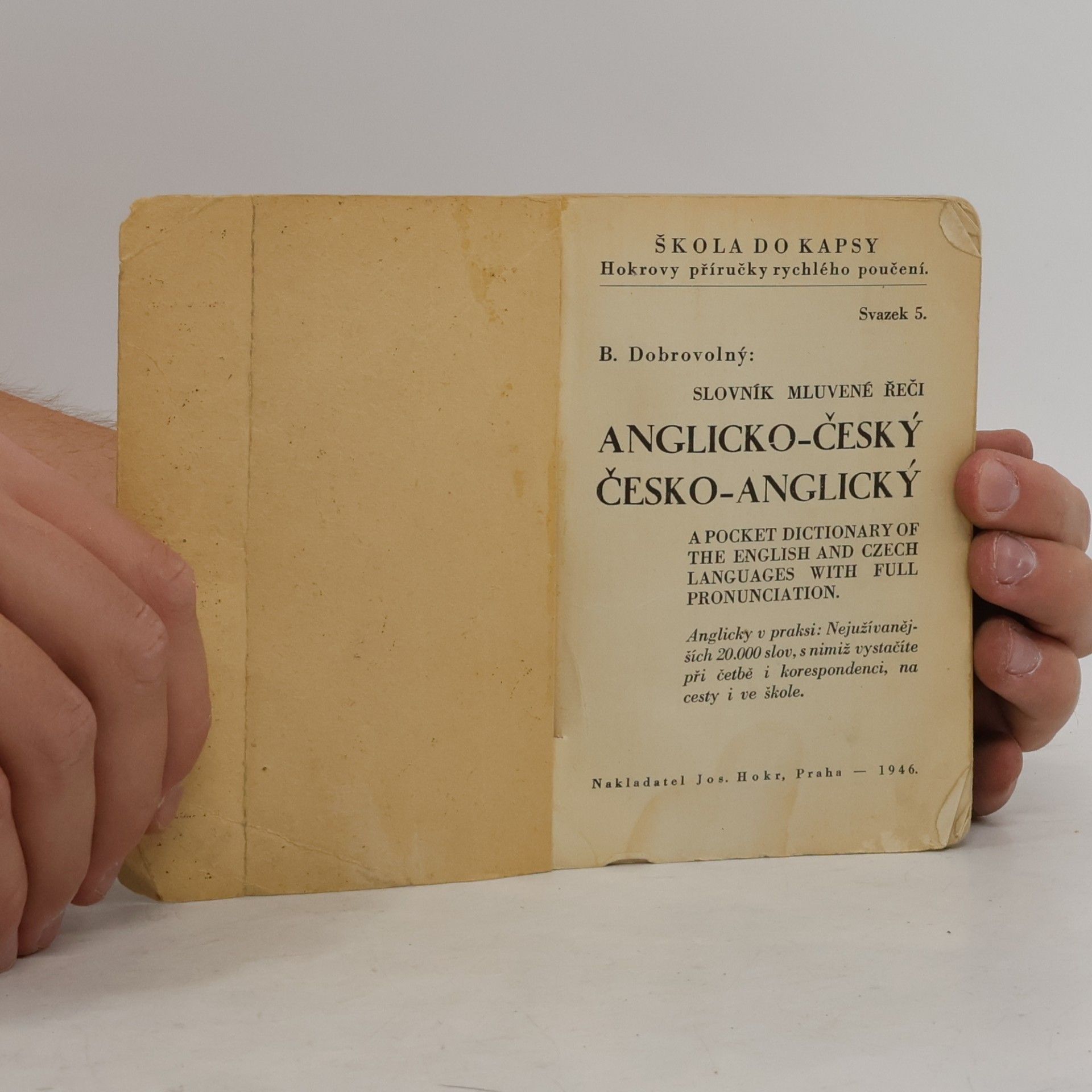 B. Dobrovolný 20.000 slov. Anglicko-český česko-anglický slovník mluvené řeči