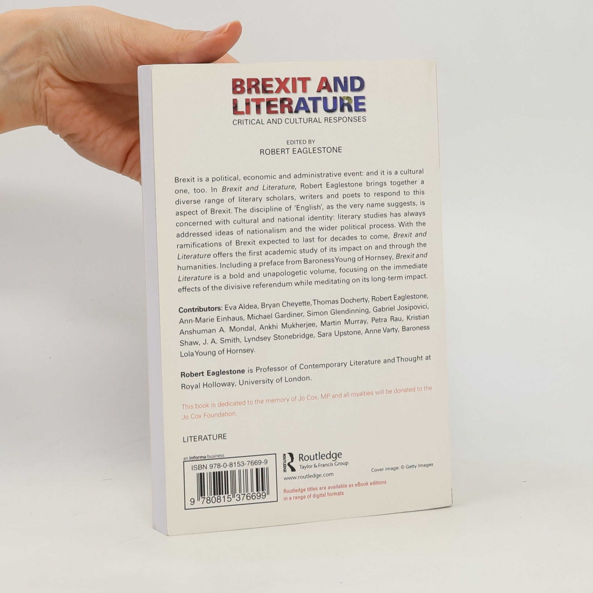 Robert Eaglestone Brexit and Literature