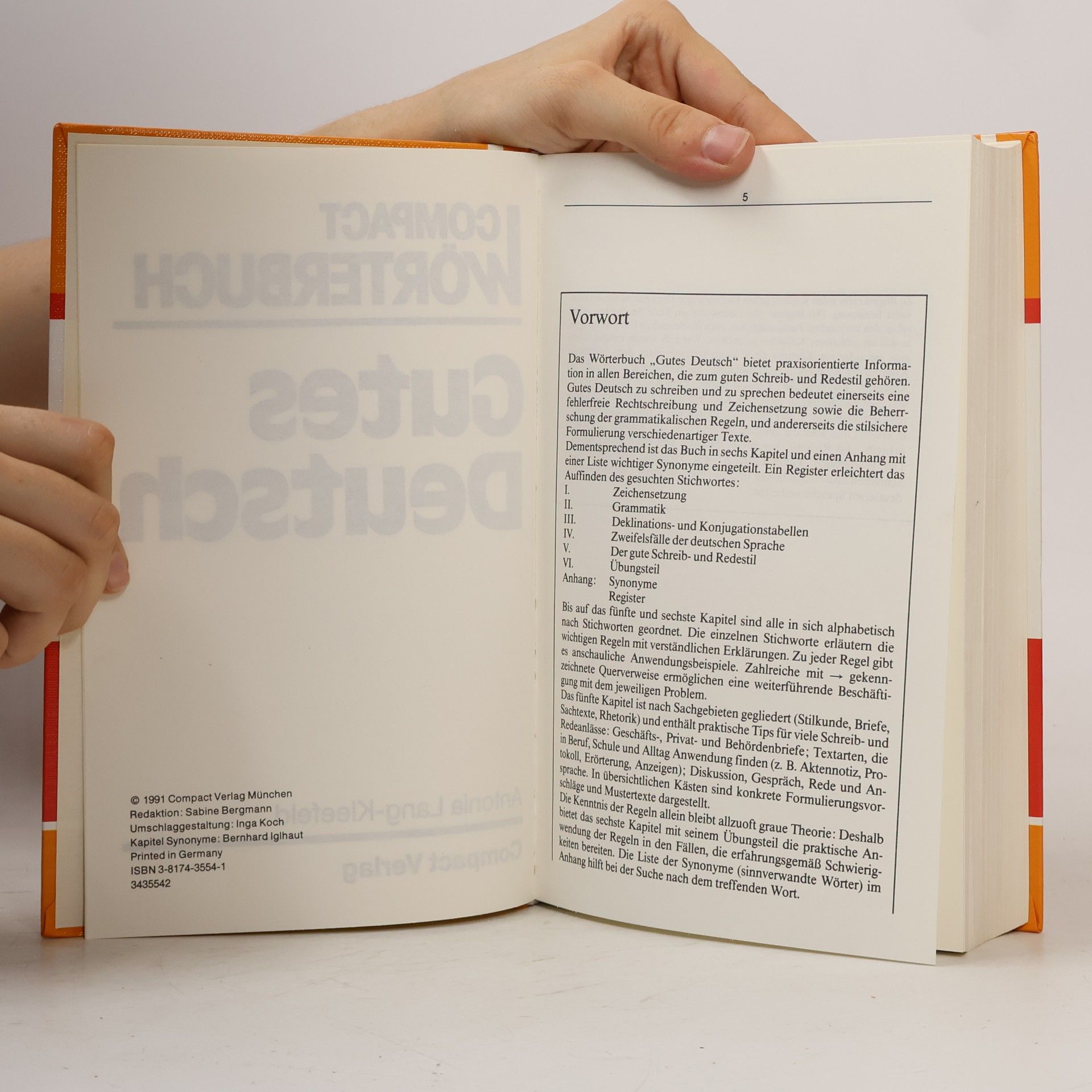 Antonia Lang-Kleefeld Compact Hand- und Wörterbücher: Gutes Deutsch