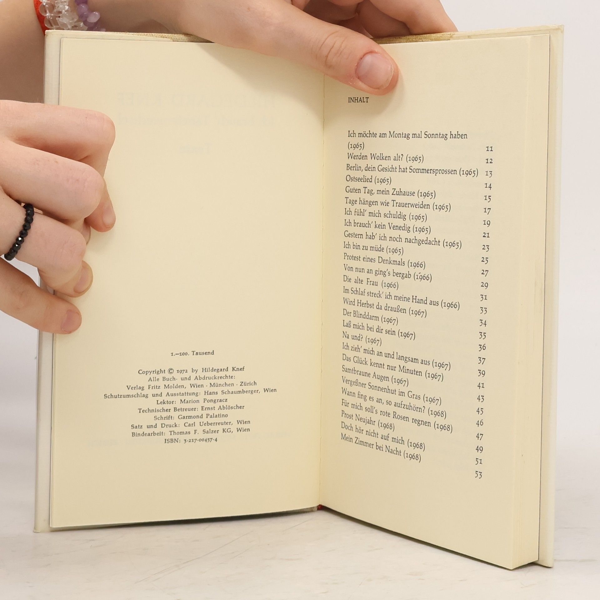 Hildegard Knef Ich brauch' Tapetenwechsel. Texte