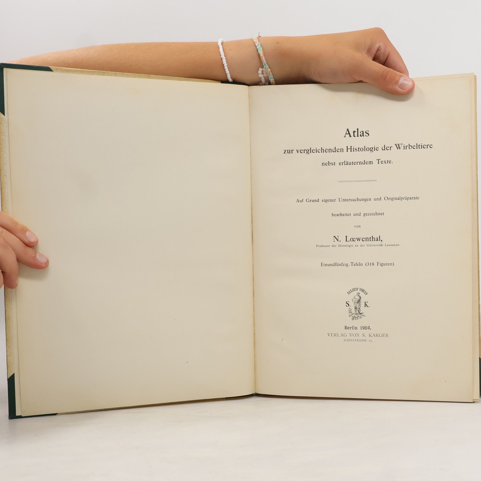 N. Loewenthal Atlas der Histoligie der Wirbeltiere nebst erläuterndem Texte