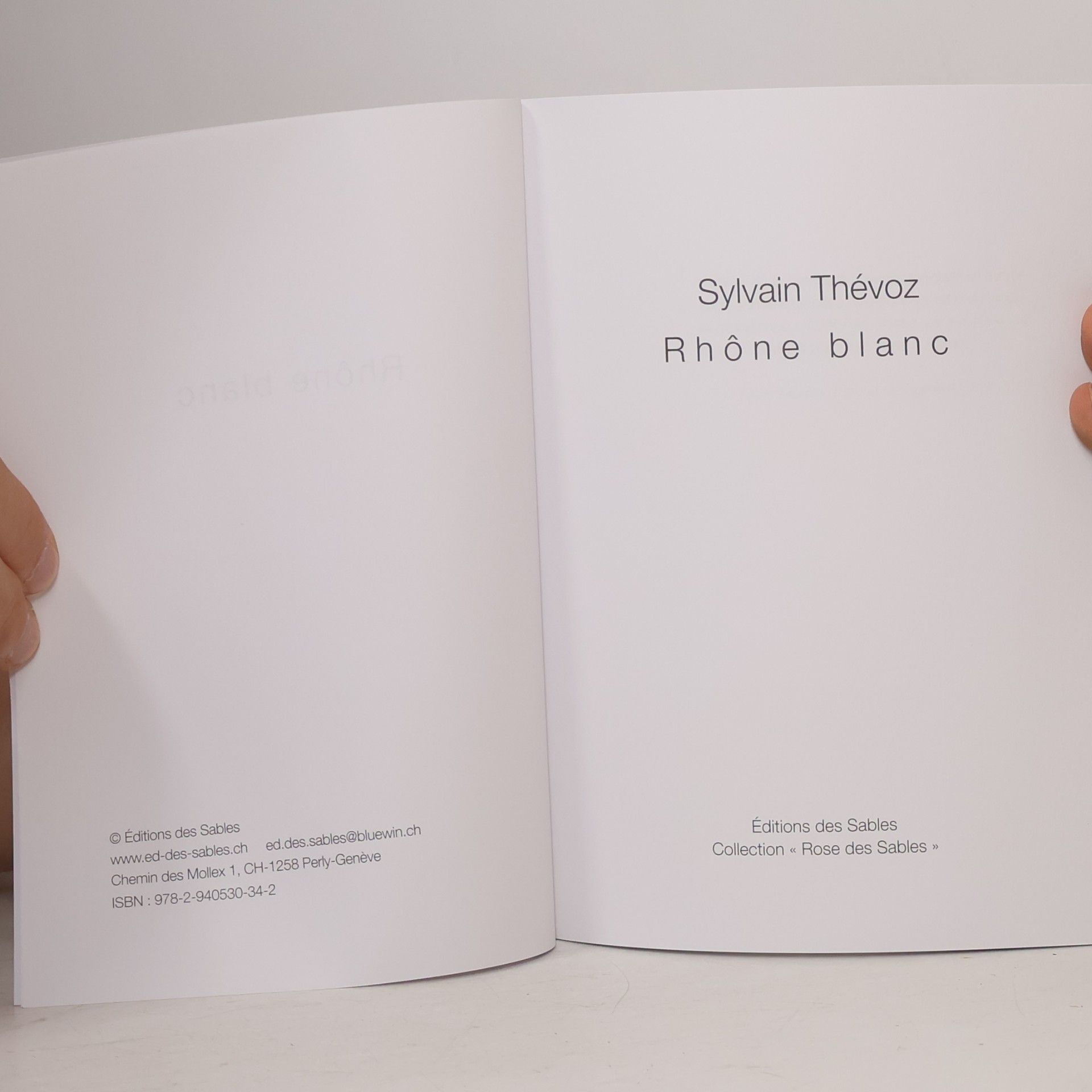 Sylvain Thévoz Rhône blanc