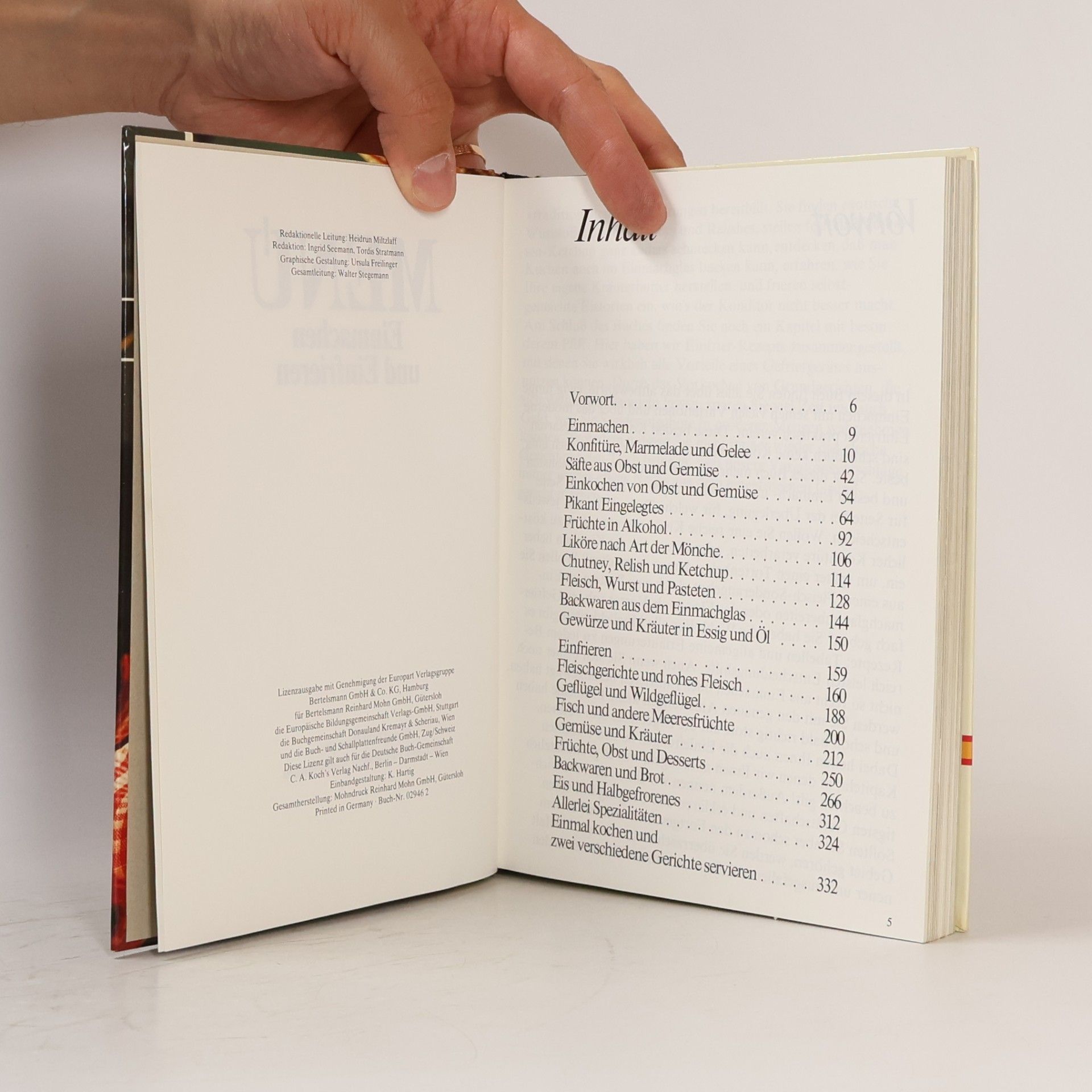 Collectif d'auteurs Menu. Einmachen und Einfrieren