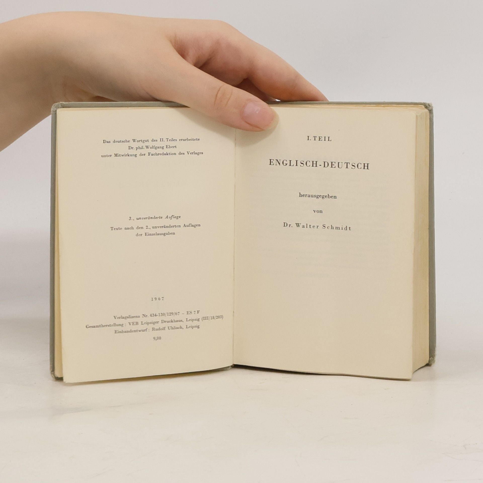 Hans-Walter Schmidt English-Deutsches und Deutsch-Englisches Wörterbuch