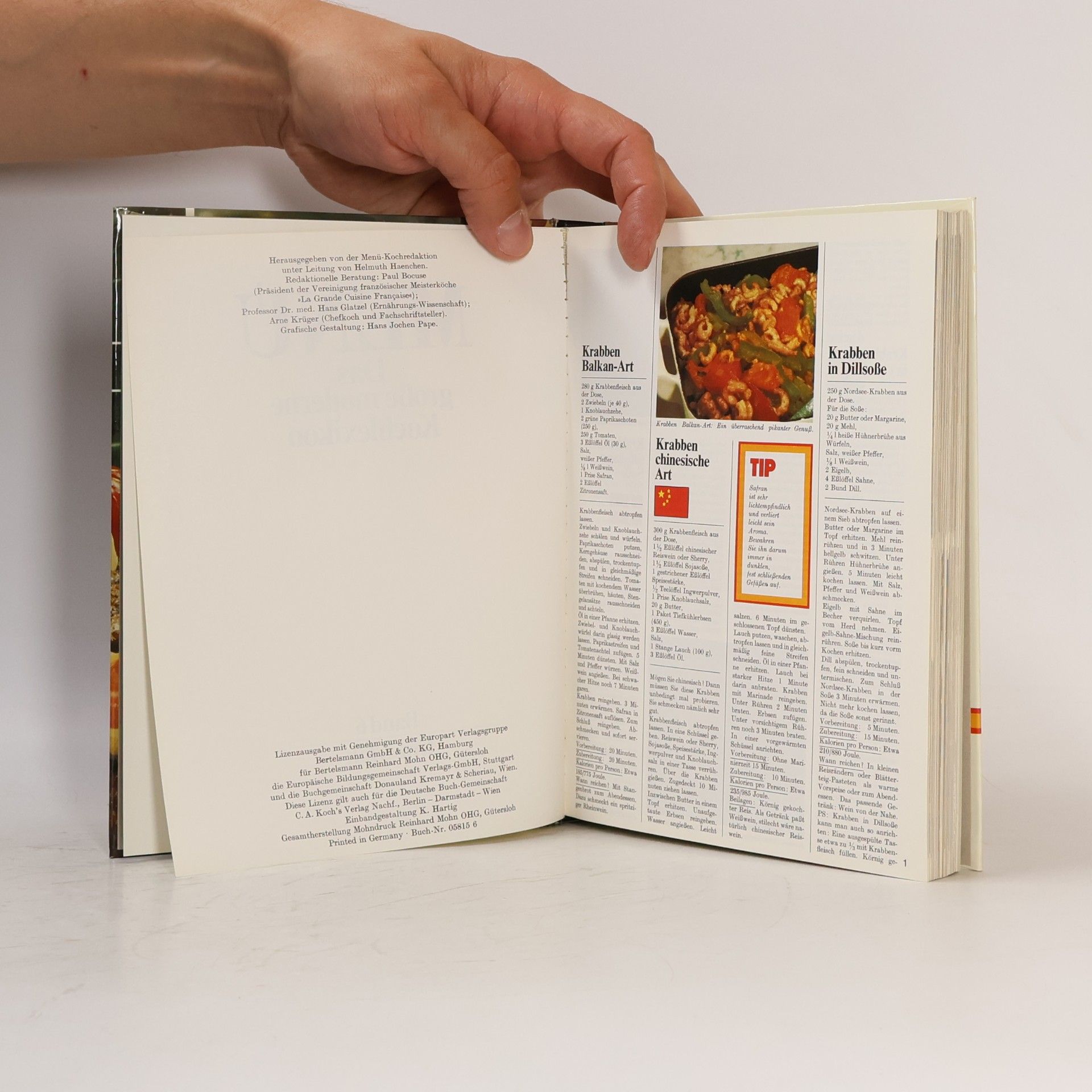 Various authors Menu. Das grosse moderne Kochlexikon 6